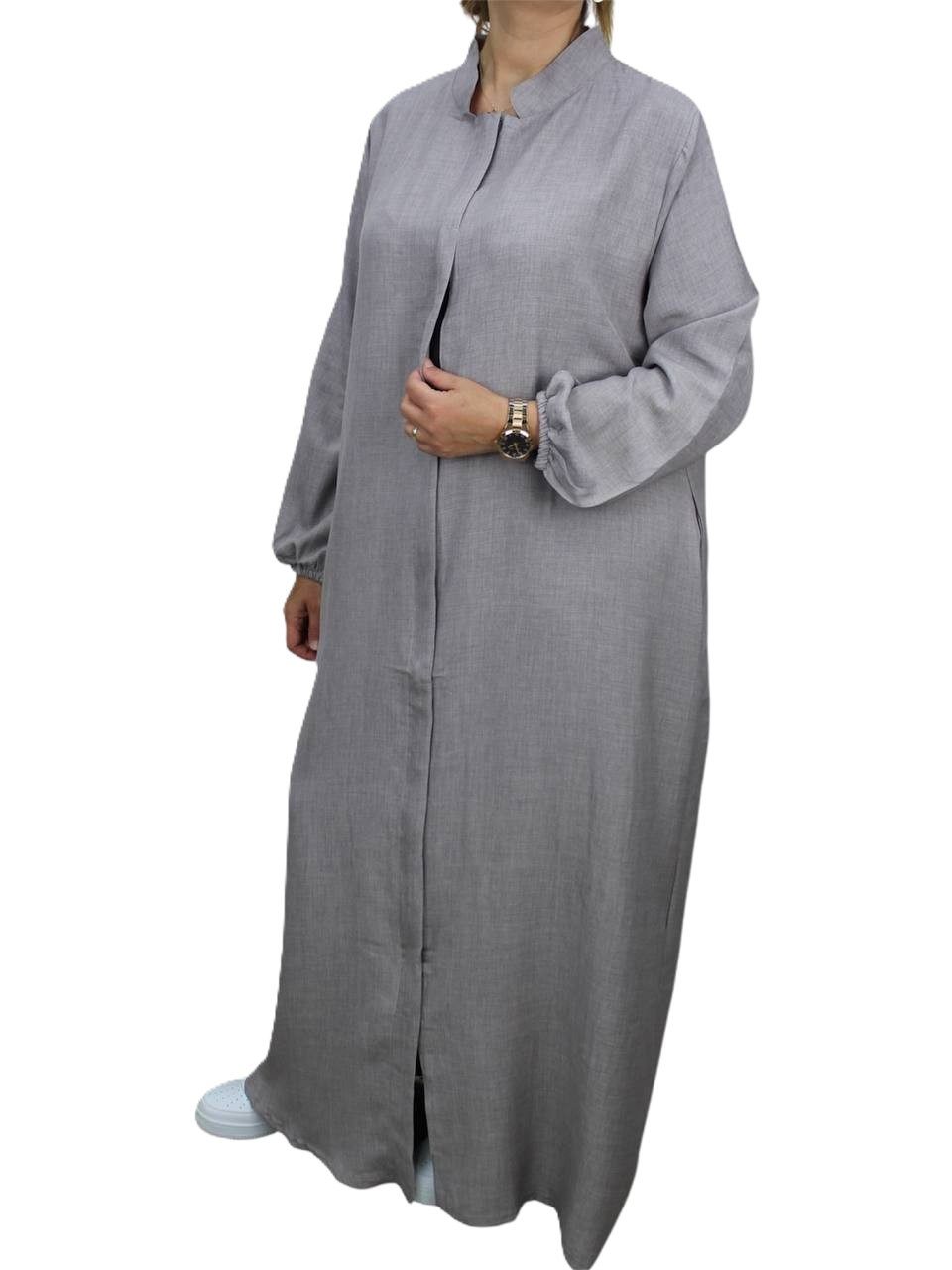 Aymasal Stillkleid Abaya mit Reißverschluss Ferace Umstandskleid Stillmode Islam Modest (Einzelnes Kleid, Einzelstück) Stillkleid Abaya Umstandskleid mit Reißverschluss