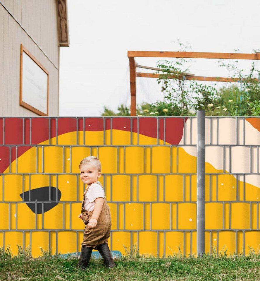 Thumbnail - MyMaxxi Sichtschutzstreifen Sichtschutzstreifen Bunte Formen Sichtschutz Garten Zaun