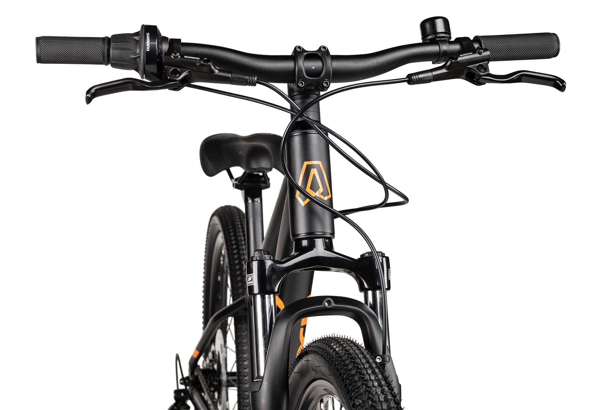 Axess Mountainbike Axess Stipe 24 Pro, 7 Gang Shimano Altus RD-M-310 Schaltwerk, Kettenschaltung, hydraulische Scheibenbremse schwarz/grau