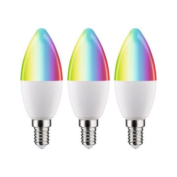 Paulmann LED-Leuchtmittel Smart 3er-Pack Kerze 470lm 2200K-6500K 230V, Tageslichtweiß