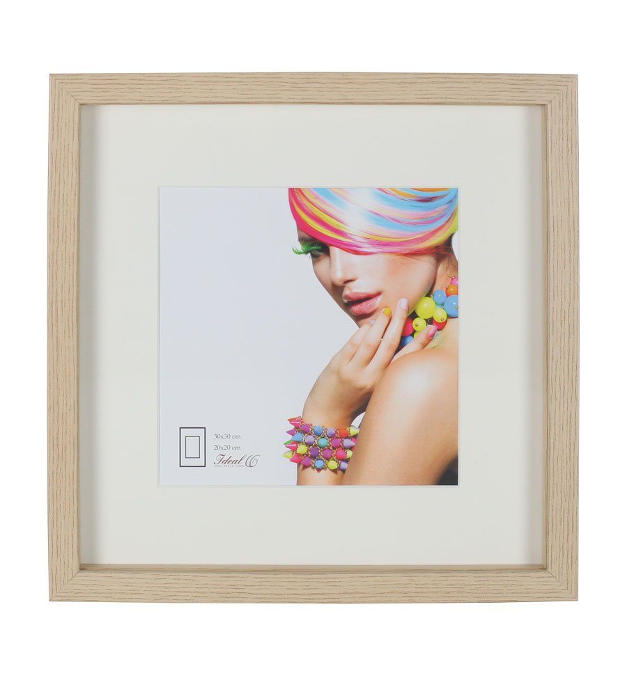 IDEAL TREND Bilderrahmen 3D Objektrahmen Holz Bilderrahmen quadratisch Wand günstig online kaufen