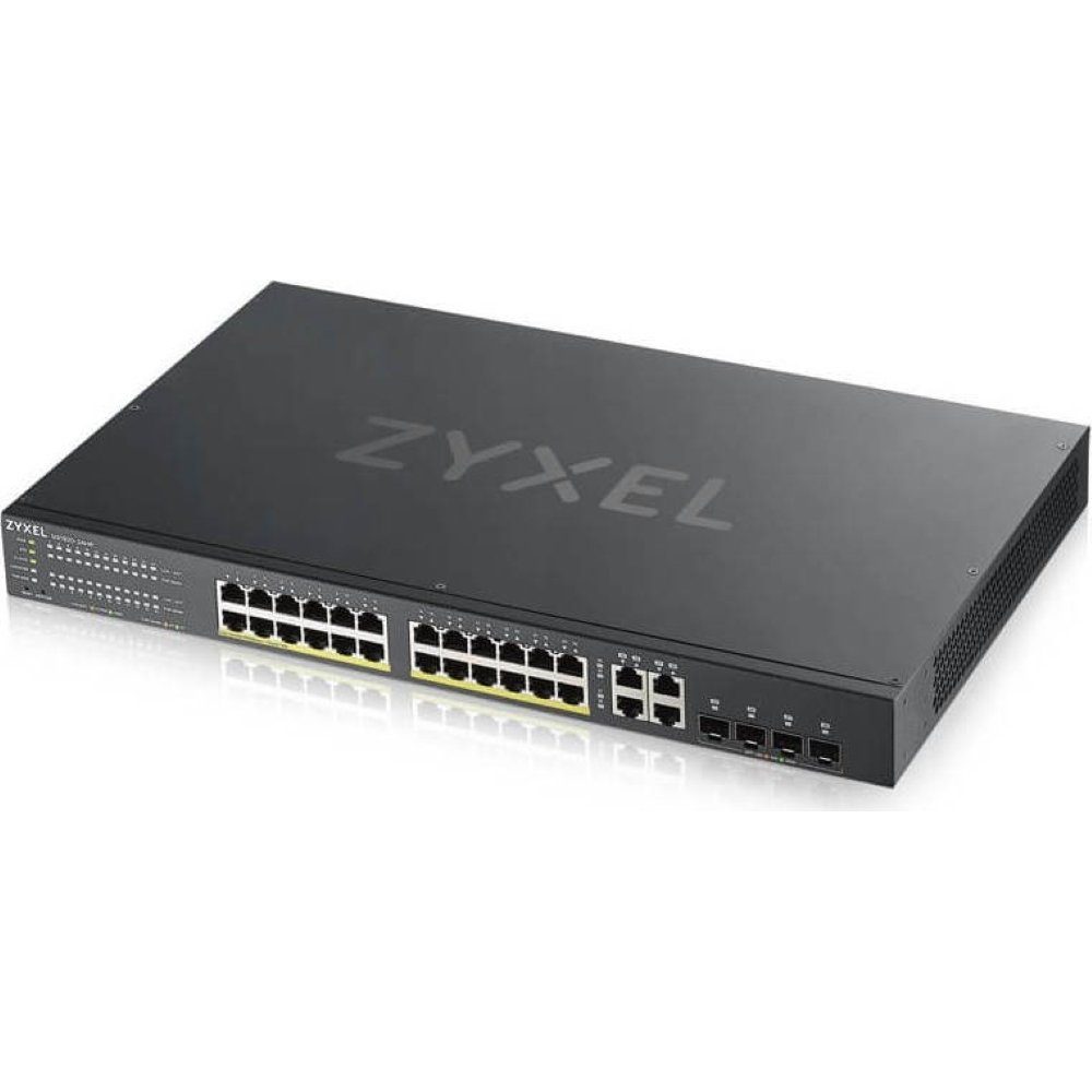 Zyxel GS1920-24HP V2 28-Port schwarz Netzwerk-Switch - Gigabit Ethernet - Netzwerk Switch