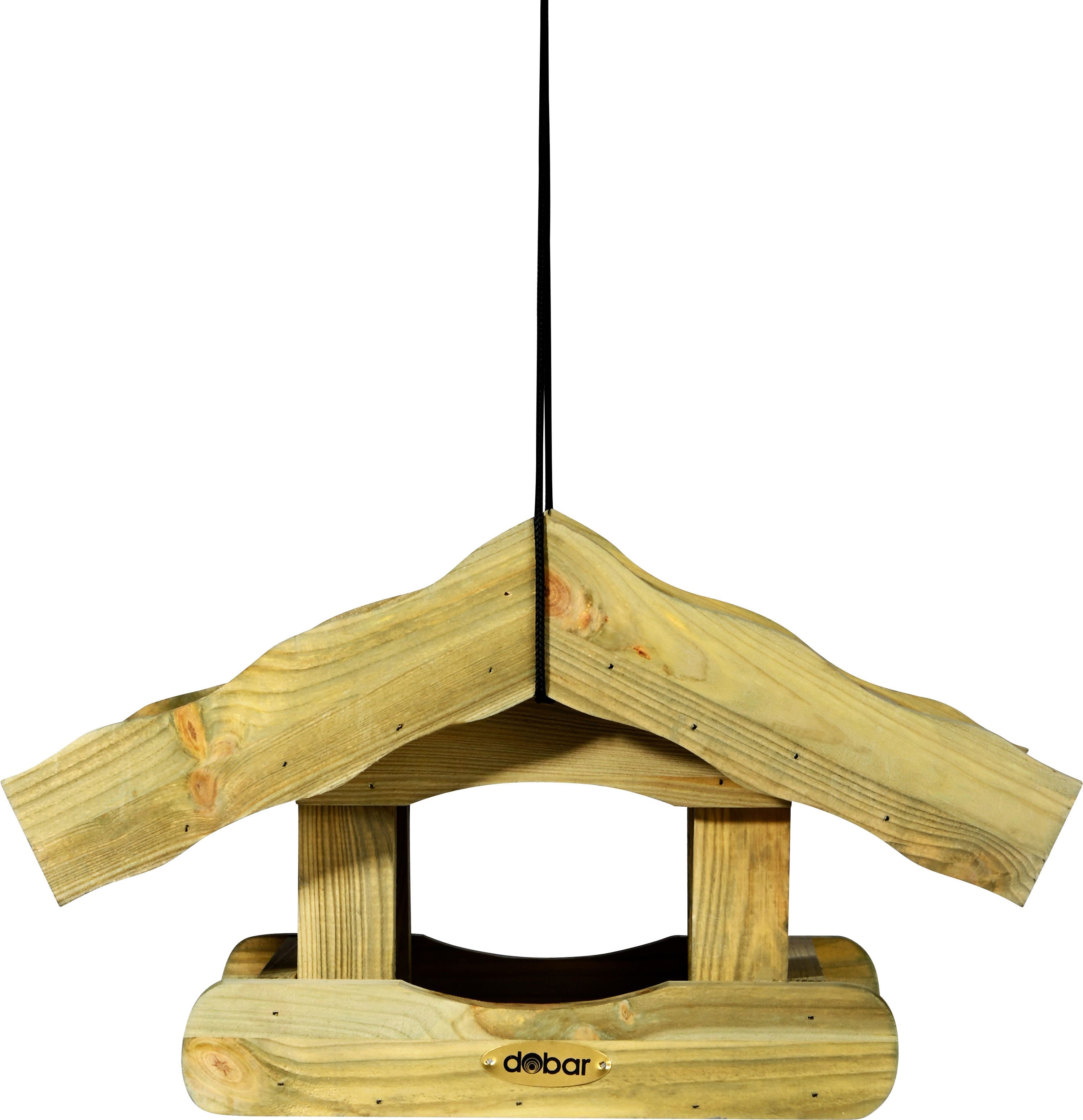 dobar Vogelhaus Vogelfutterhaus Schilfdach hängend
