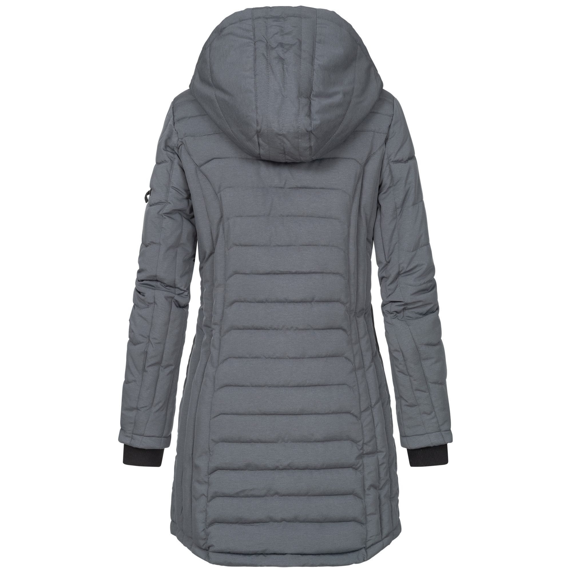 SUBLEVEL Steppjacke Damen Mantel mit Kapuze lange Winter Jacke Langer Parka günstig online kaufen