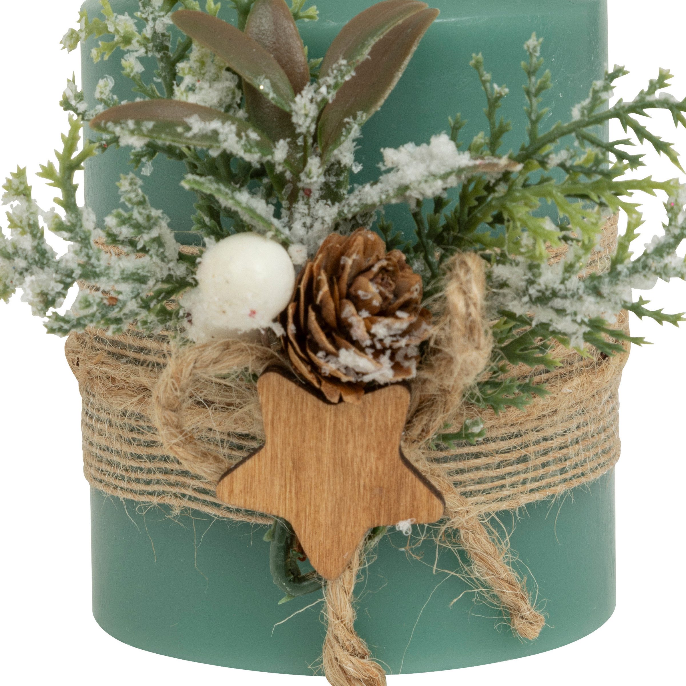 Atmosphera Créateur d'intérieur Weihnachtsfigur Dekorative LED-Paraffinkerze, 10 cm (Deko-Objekt, Deko-Objekt) – Bild 3 von 5
