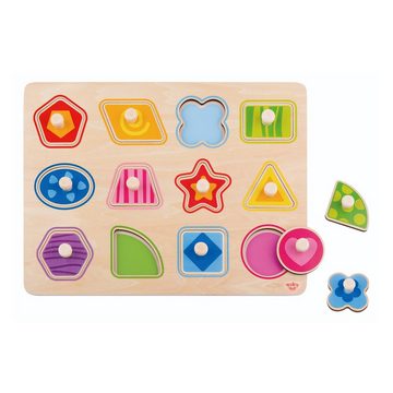 Tooky Toy Steckpuzzle Spielzeug Puzzle aus Holz 5 Set, 50 Puzzleteile, Lernspielzeug Holzspielzeug Kinder Steckspiel Steckpuzzle