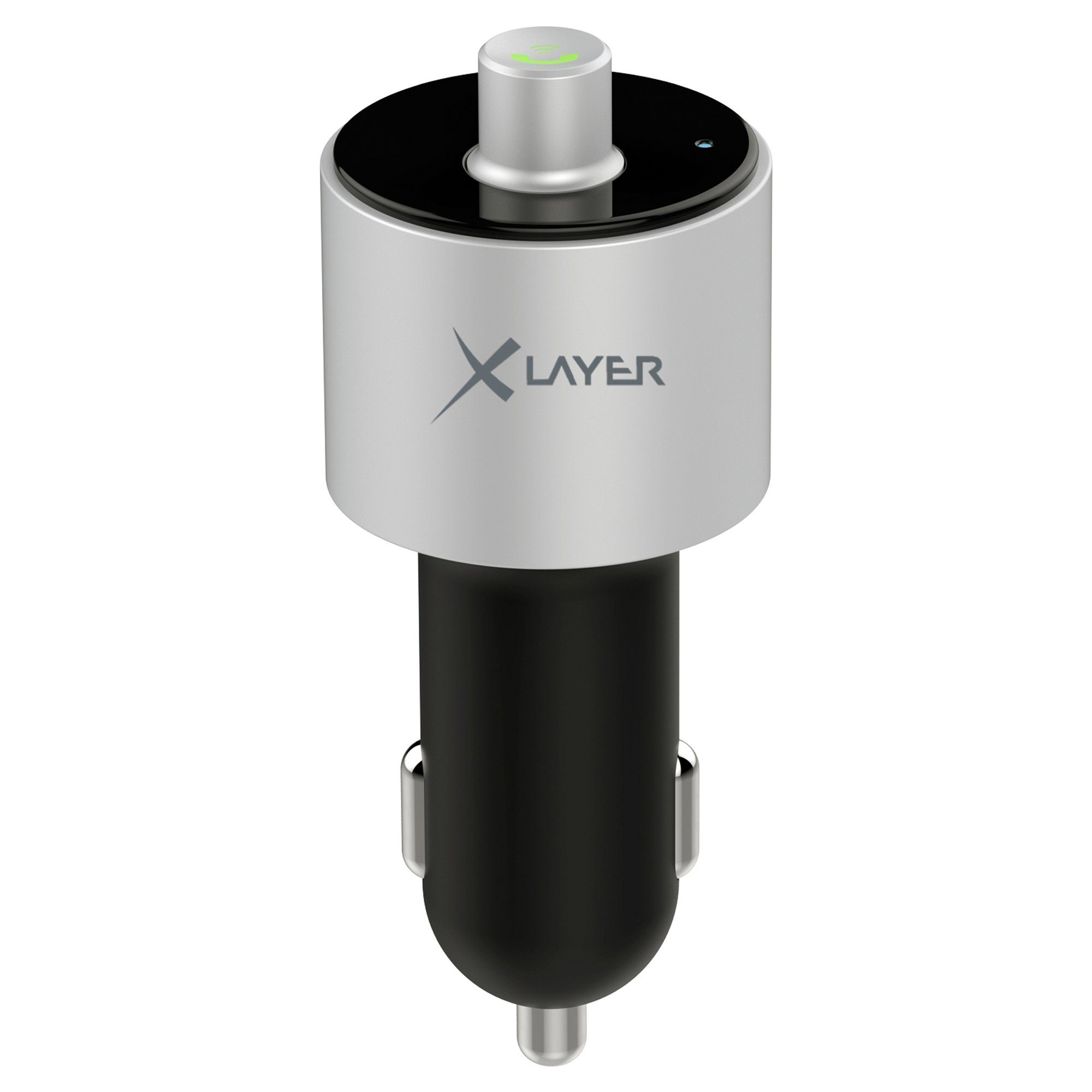 XLAYER Kfz-Ladegerät XLayer 3.4A Dual USB Car Charger FM Transmitter KFZ-Netzteil