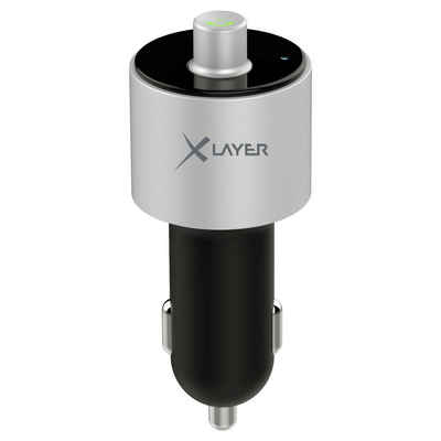 XLAYER Kfz-Ladegerät XLayer 3.4A Dual USB Car Charger FM Transmitter KFZ-Netzteil