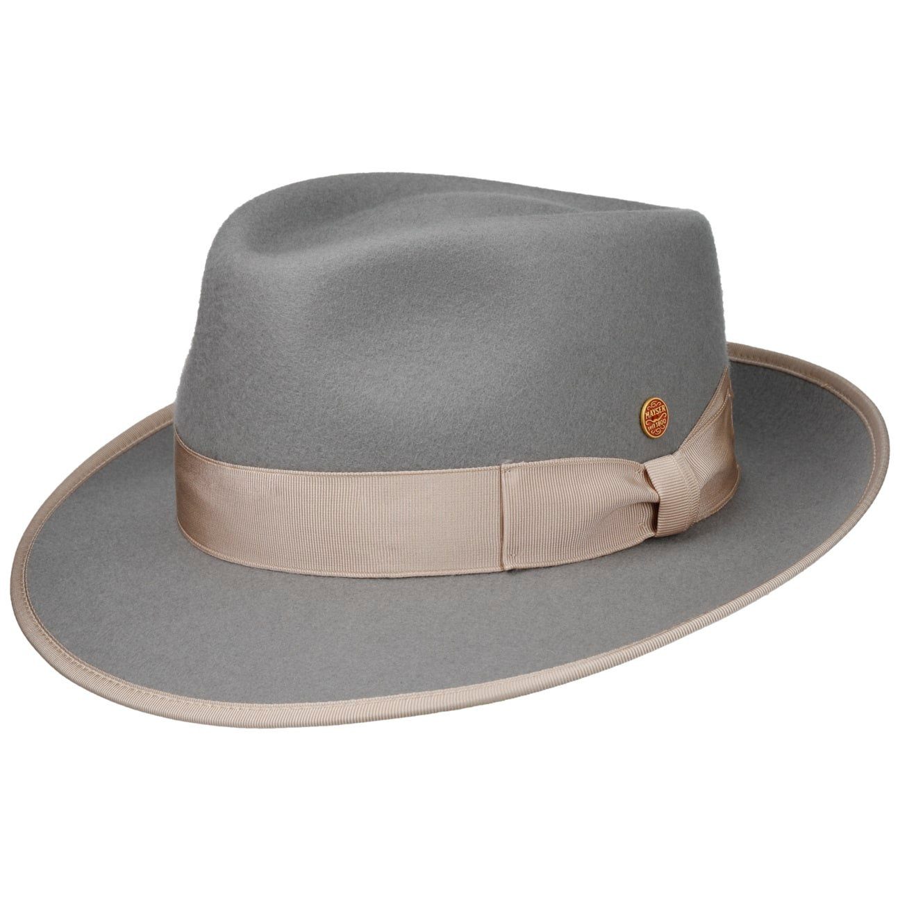Mayser Filzhut (1-St) Bogarthut mit Ripsband, Made in the EU