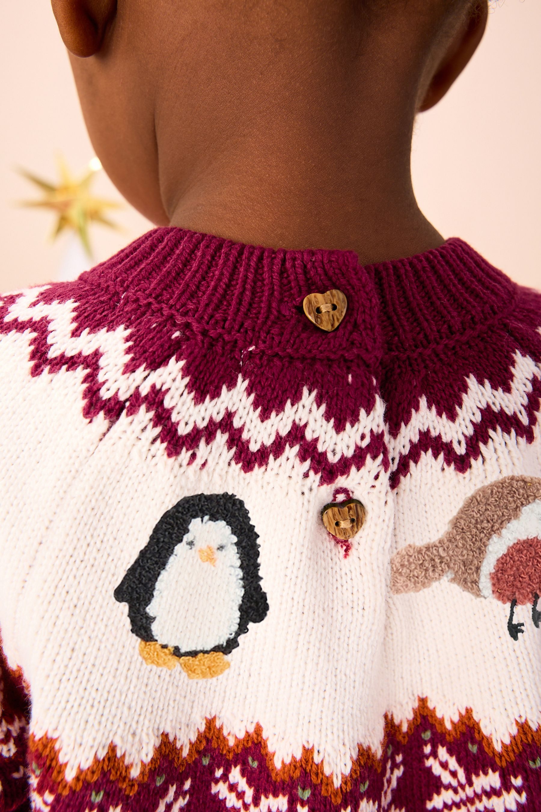 Next Norwegerpullover Pulloverkleid mit weihnachtlichem Fairisle-Muster (1-tlg)