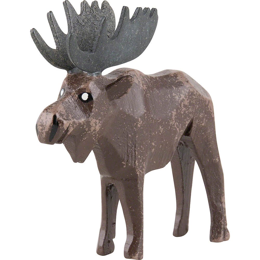 Holzkunst Karl Werner Dekofigur Elch - männlich (5,8cm) von Werner Reifentiere