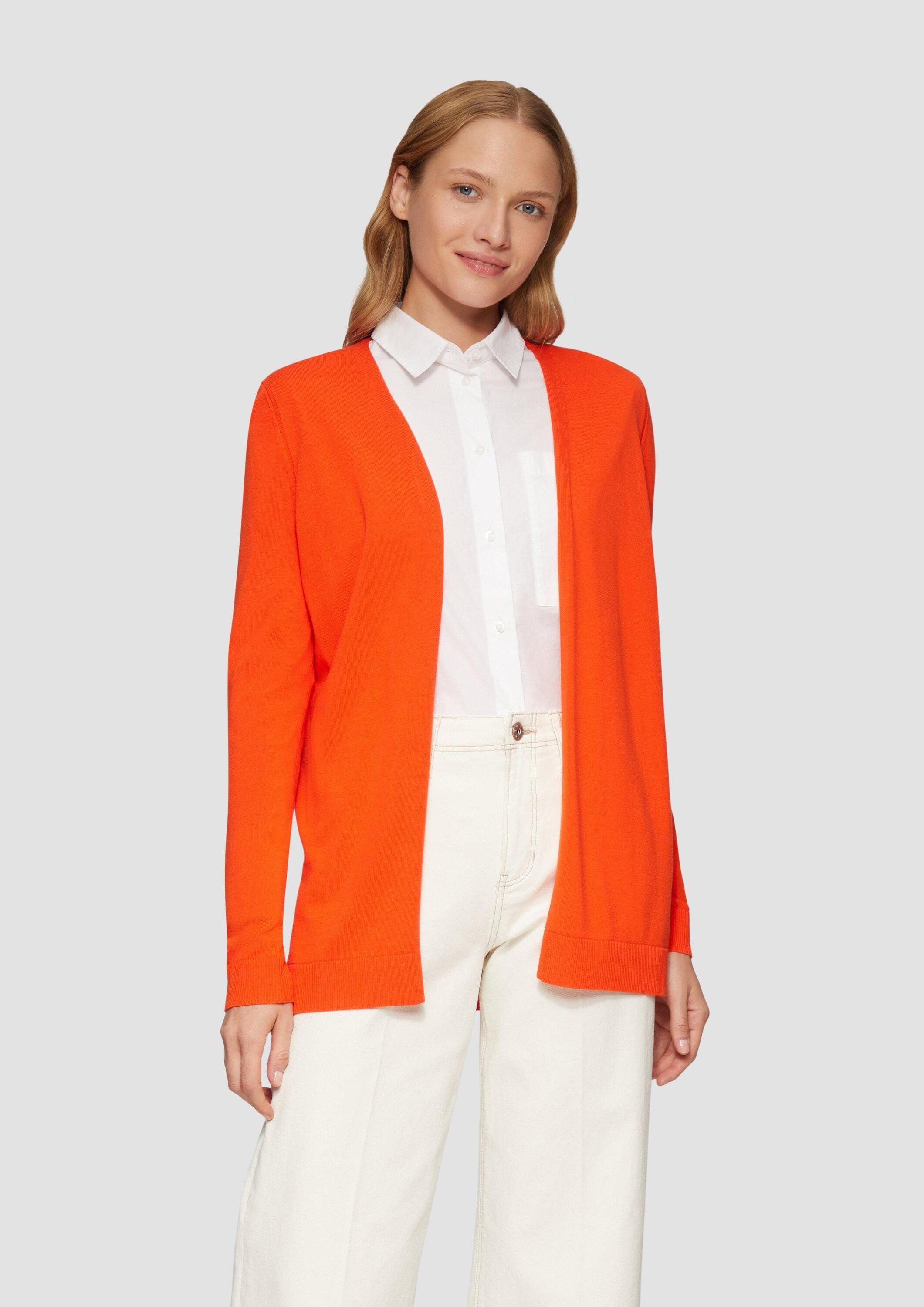 s.Oliver Cardigan Strickjacke Offene Strickjacke aus Viskosemix günstig online kaufen