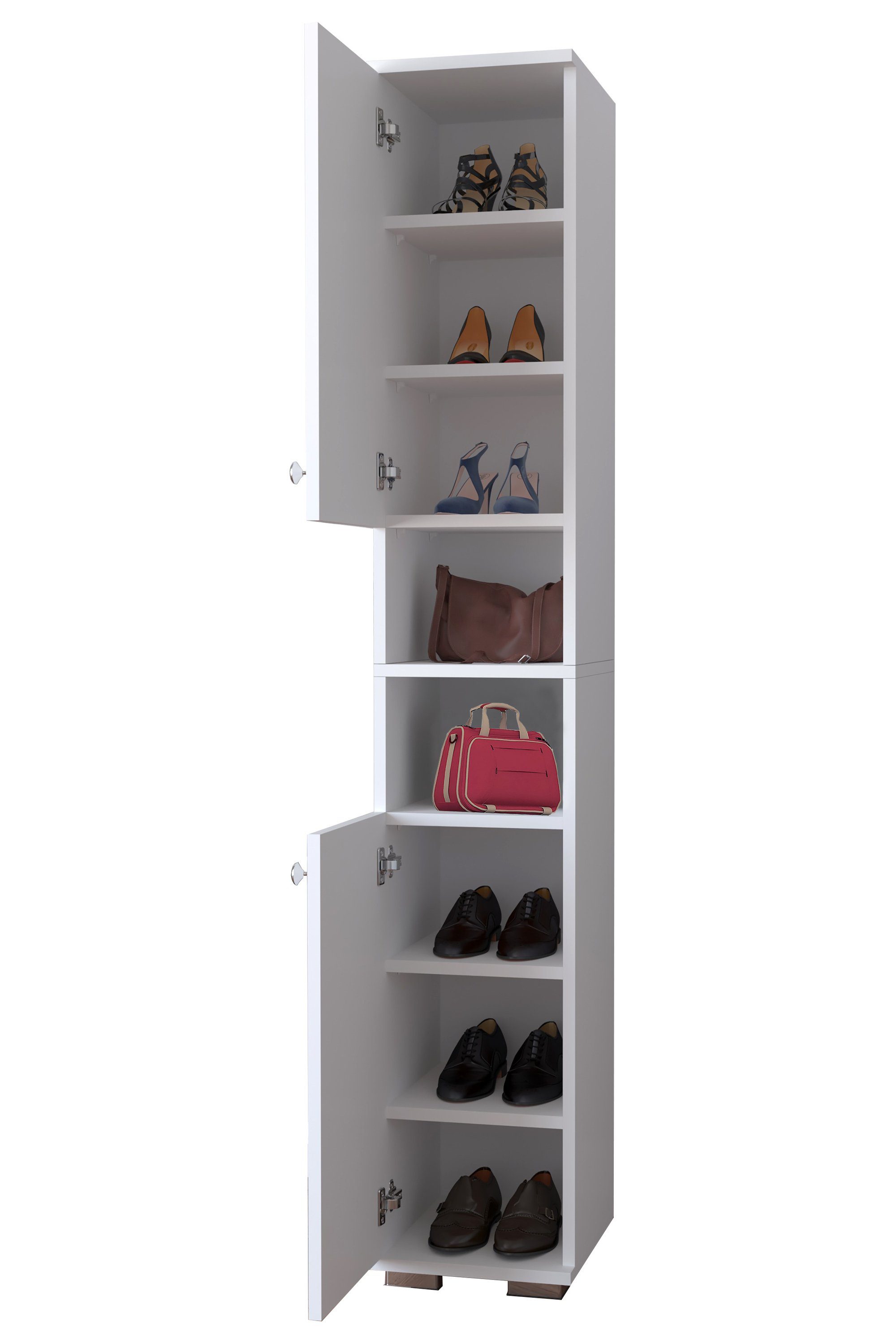 VCM Schuhschrank Holz schmaler Schuhschrank Dielenmöbel günstig online kaufen