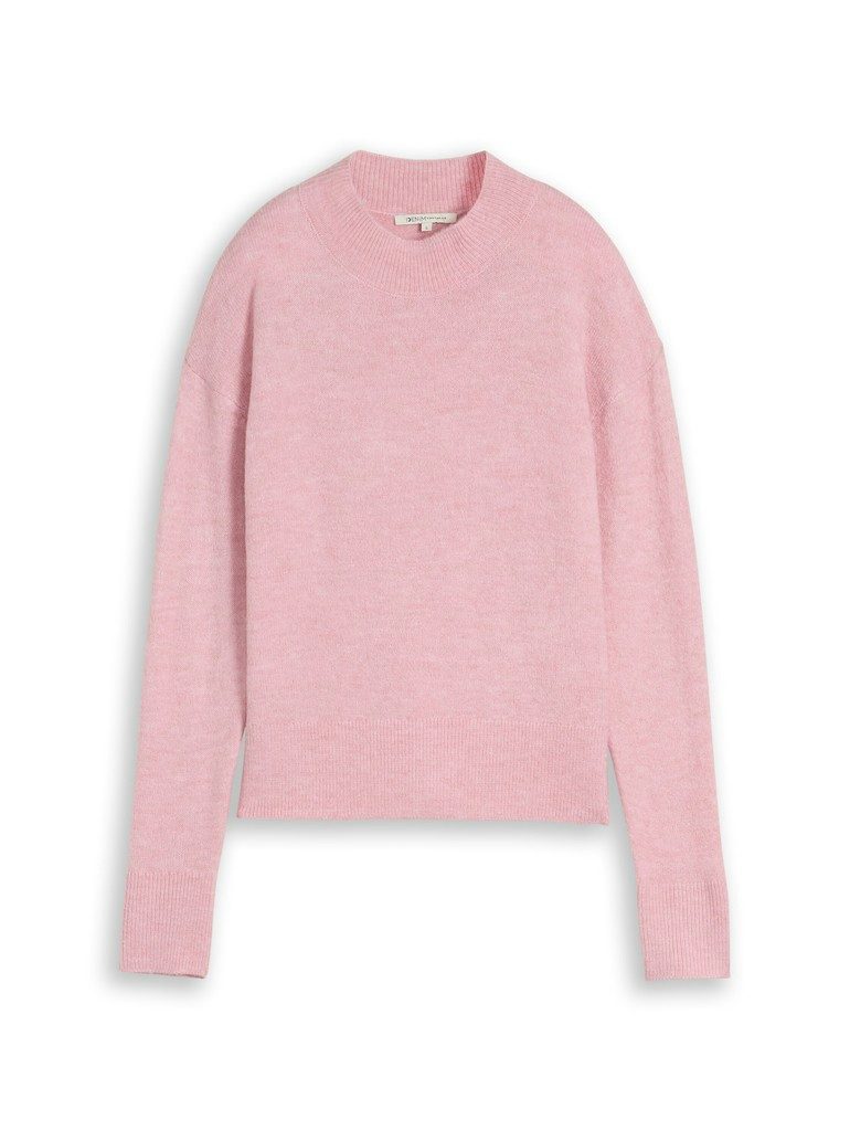 TOM TAILOR Denim Strickpullover knit cosy mock-neck pullover