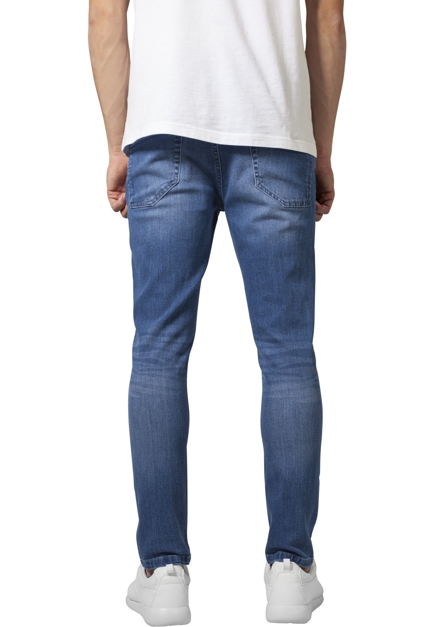 blue Denim Bequeme Skinny Stretch CLASSICS Pants Ripped TB1606 Stretch URBAN washed Herren Jeans Ripped (1-tlg) Skinny