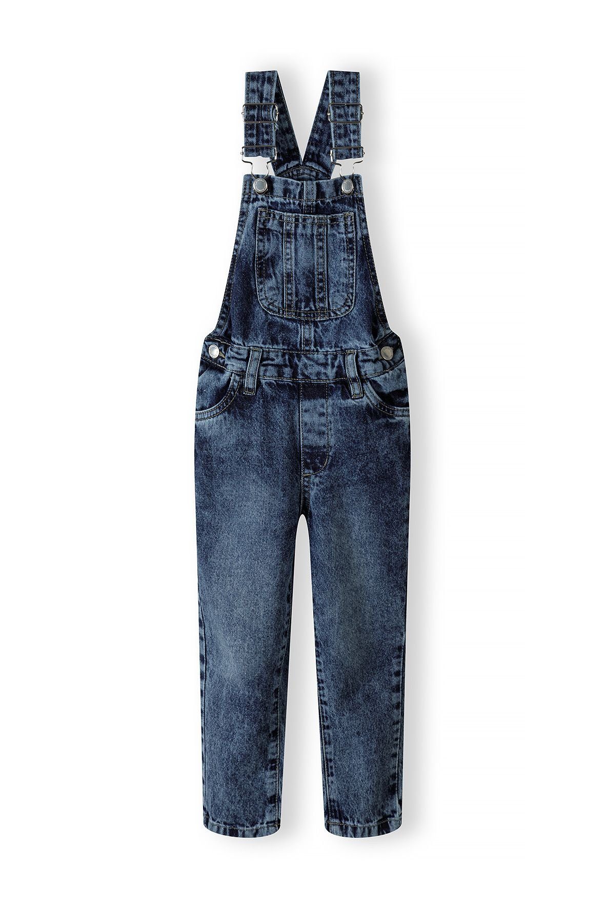 MINOTI Jeanslatzhose Denim-Latzhose im Acid Wash-Stil (1y-8y)