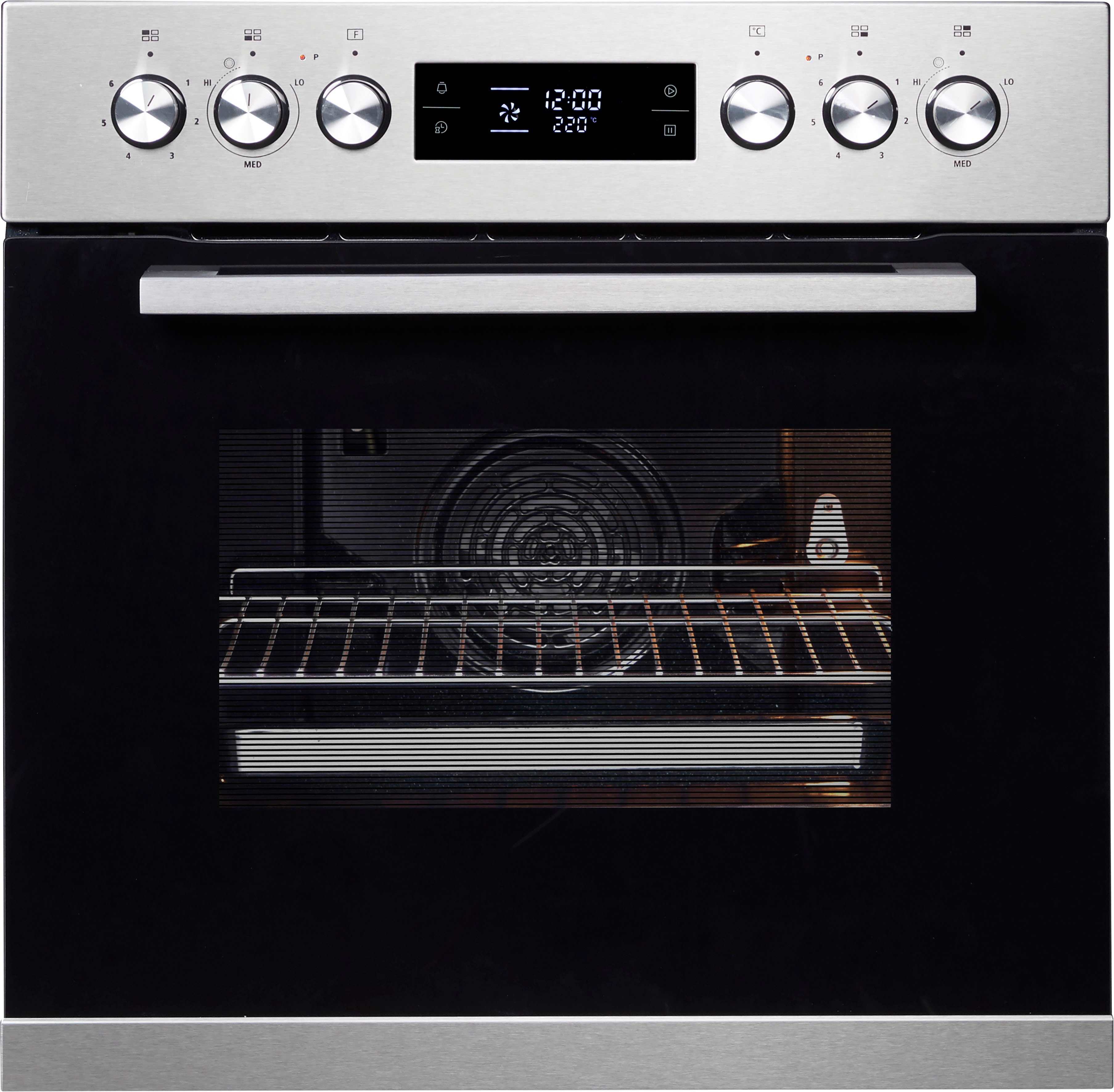 Set aragaz electric hanseatic HBCO7010PA1 + HC46066CB, cu extensie telescopica 1 ori, autocuratare prin piroliza