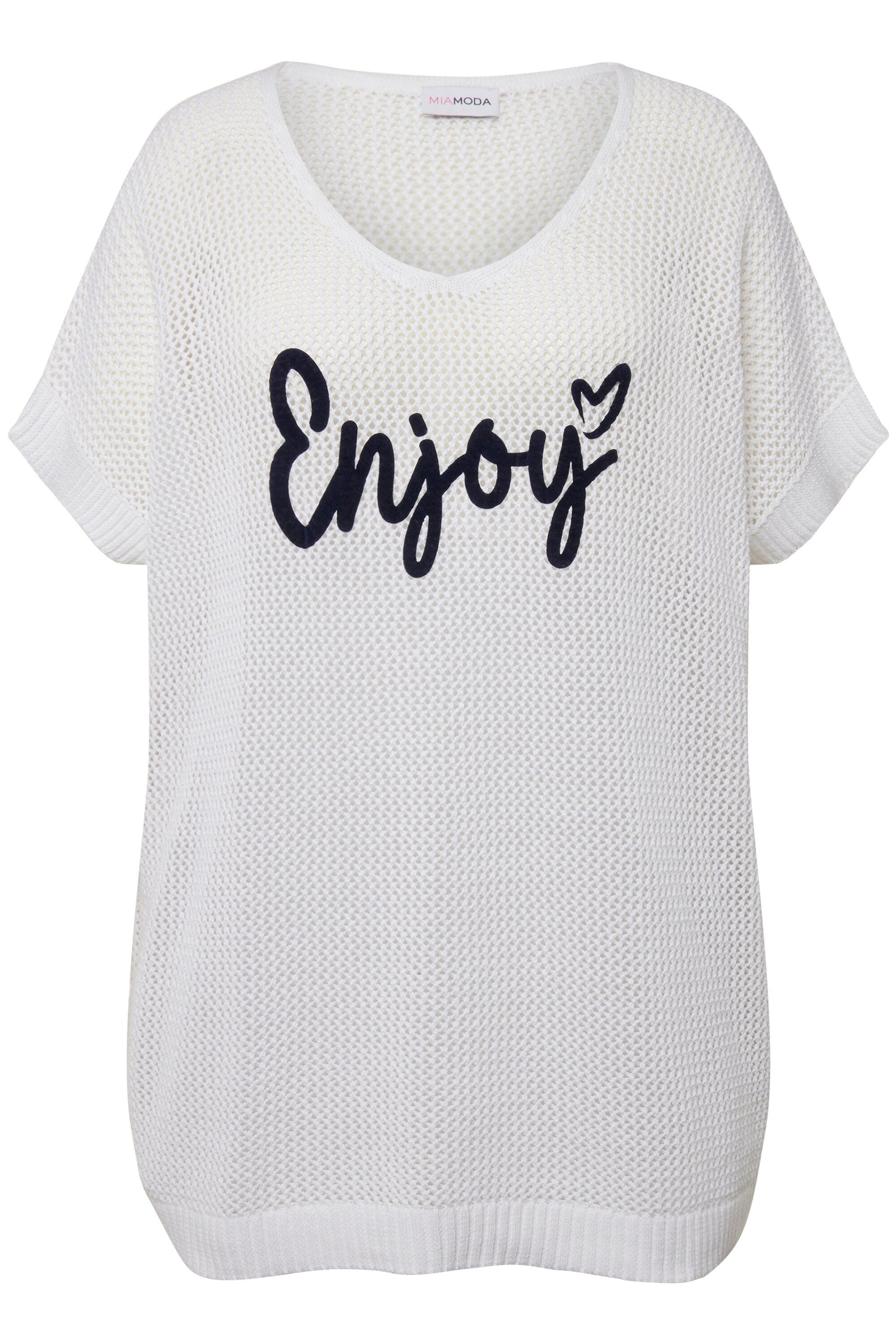 MIAMODA Strickpullover Pullover oversized Ajourstrick ENJOY günstig online kaufen