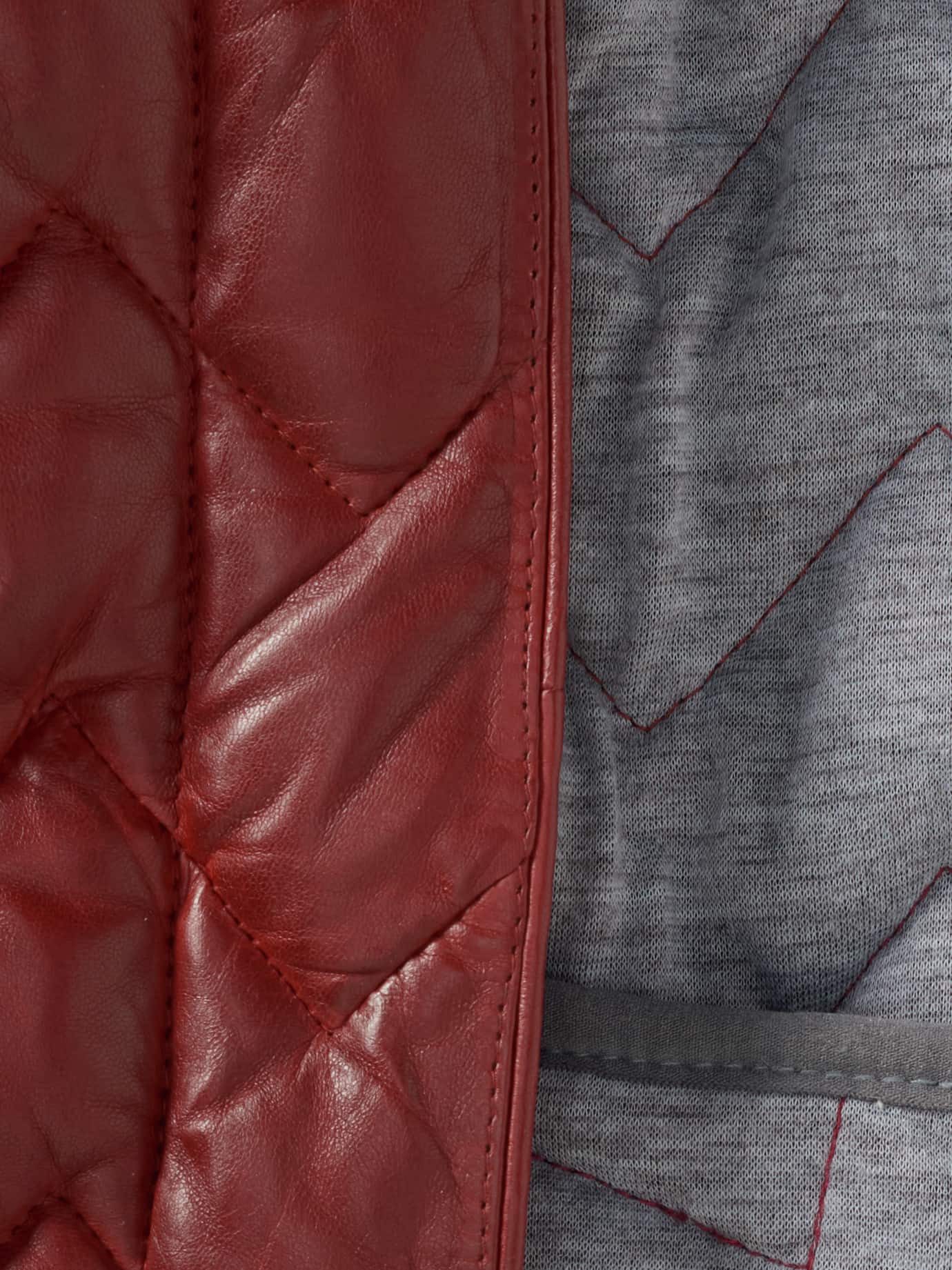 Walbusch Lederjacke Damen Lammnappa Jacke Sandwichstepp Stehkragen, wärmend – Bild 4 von 4