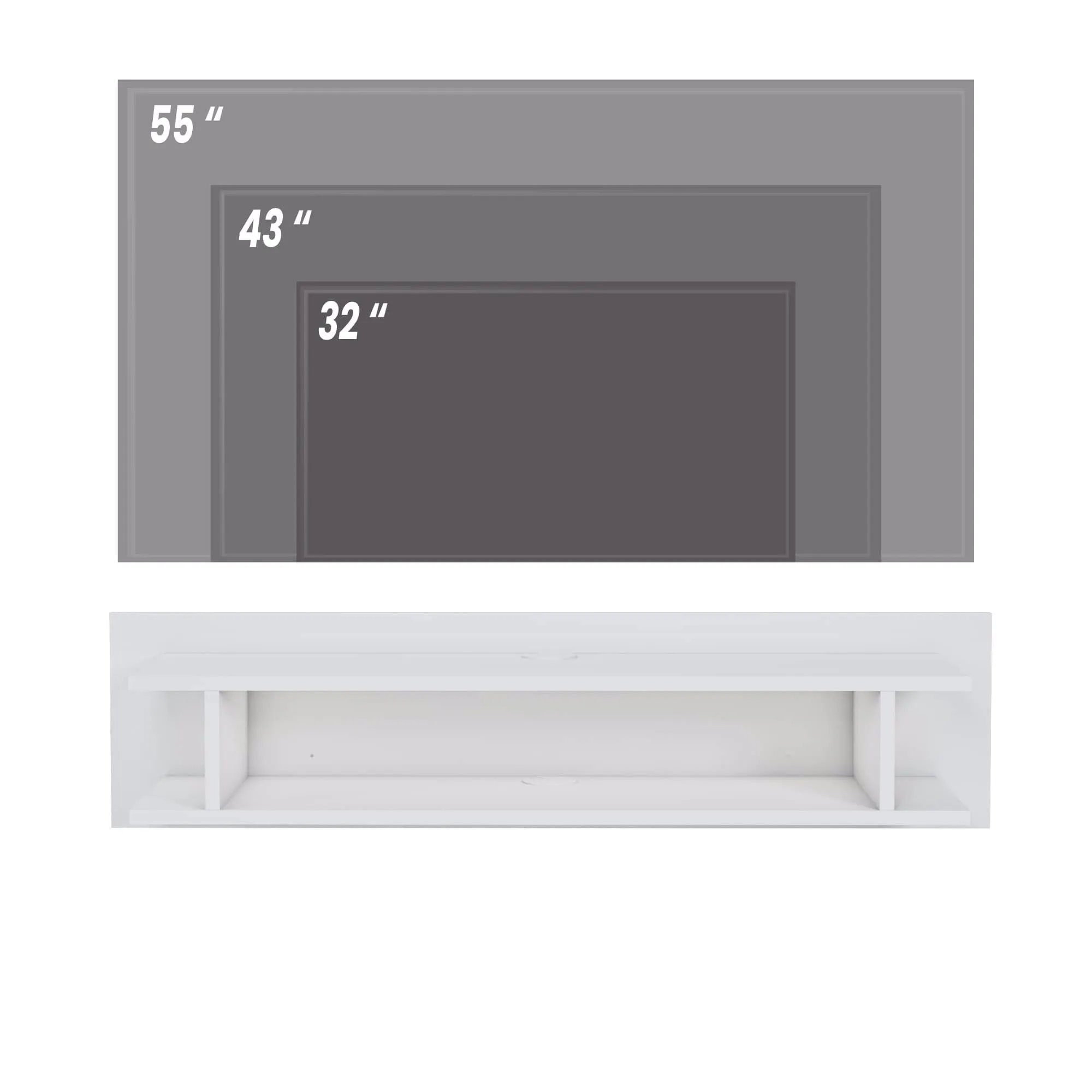 Minimadecor TV-Schrank Lucio Floating schwarz 30 cm 120 cm cm oder weiß TV-Schränke x 30 x