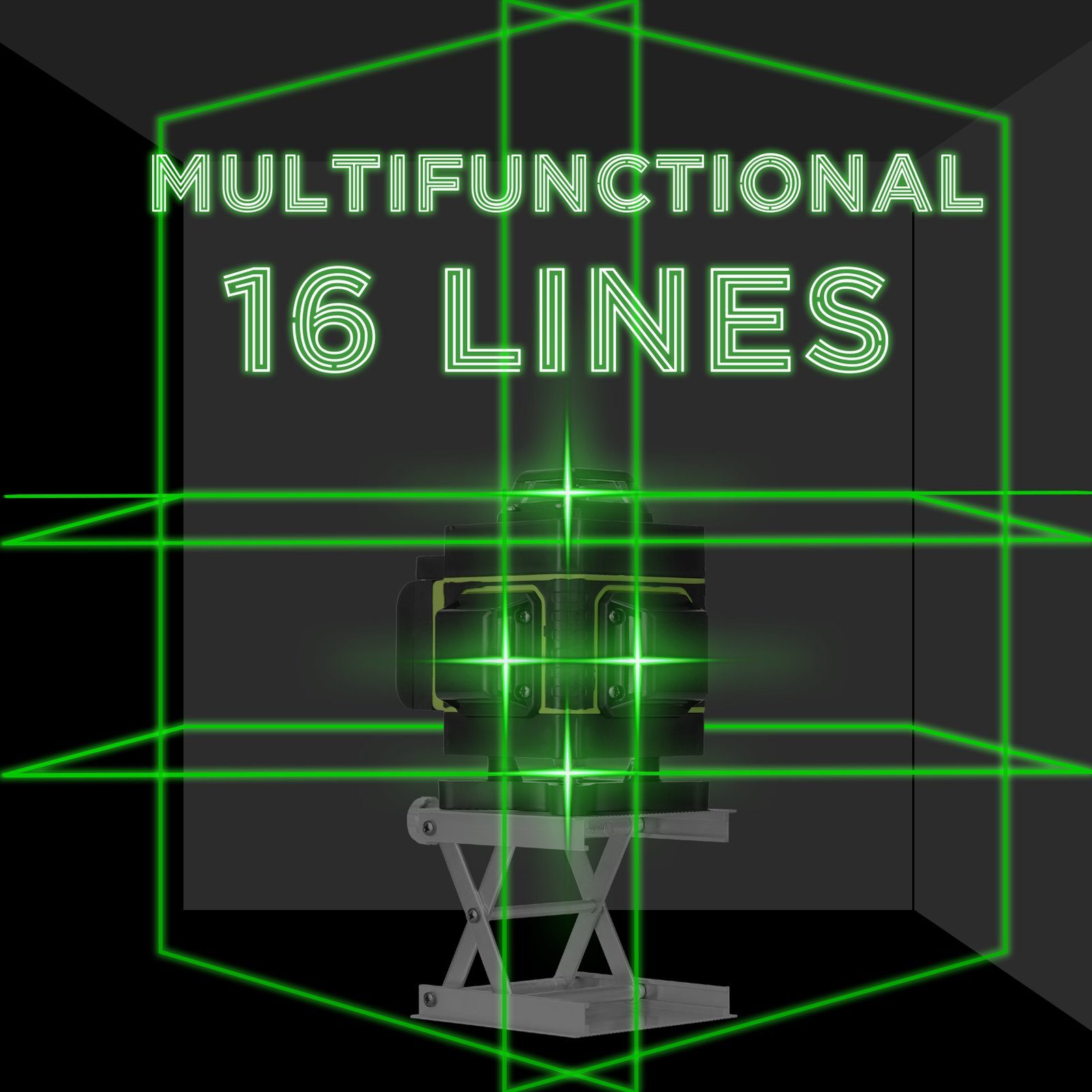 ° 16-Linien-Laser Tidyard Linienlaser Selbstnivellierendes Level 3