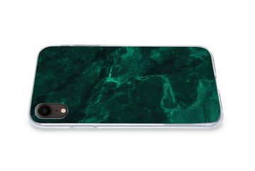 MuchoWow Handyhülle Marmor - Limone - Grün - Strukturiert - Marmoroptik, Handyhülle Apple iPhone XR, Smartphone-Bumper, Print, Handy