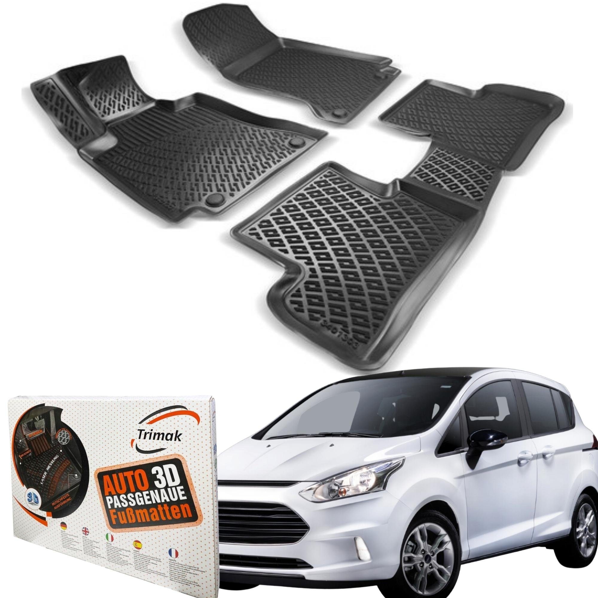 Trimak Auto-Fußmatte, FORD B-MAX (2012 - 2017) Auto Gummimatten  Autofußmatten