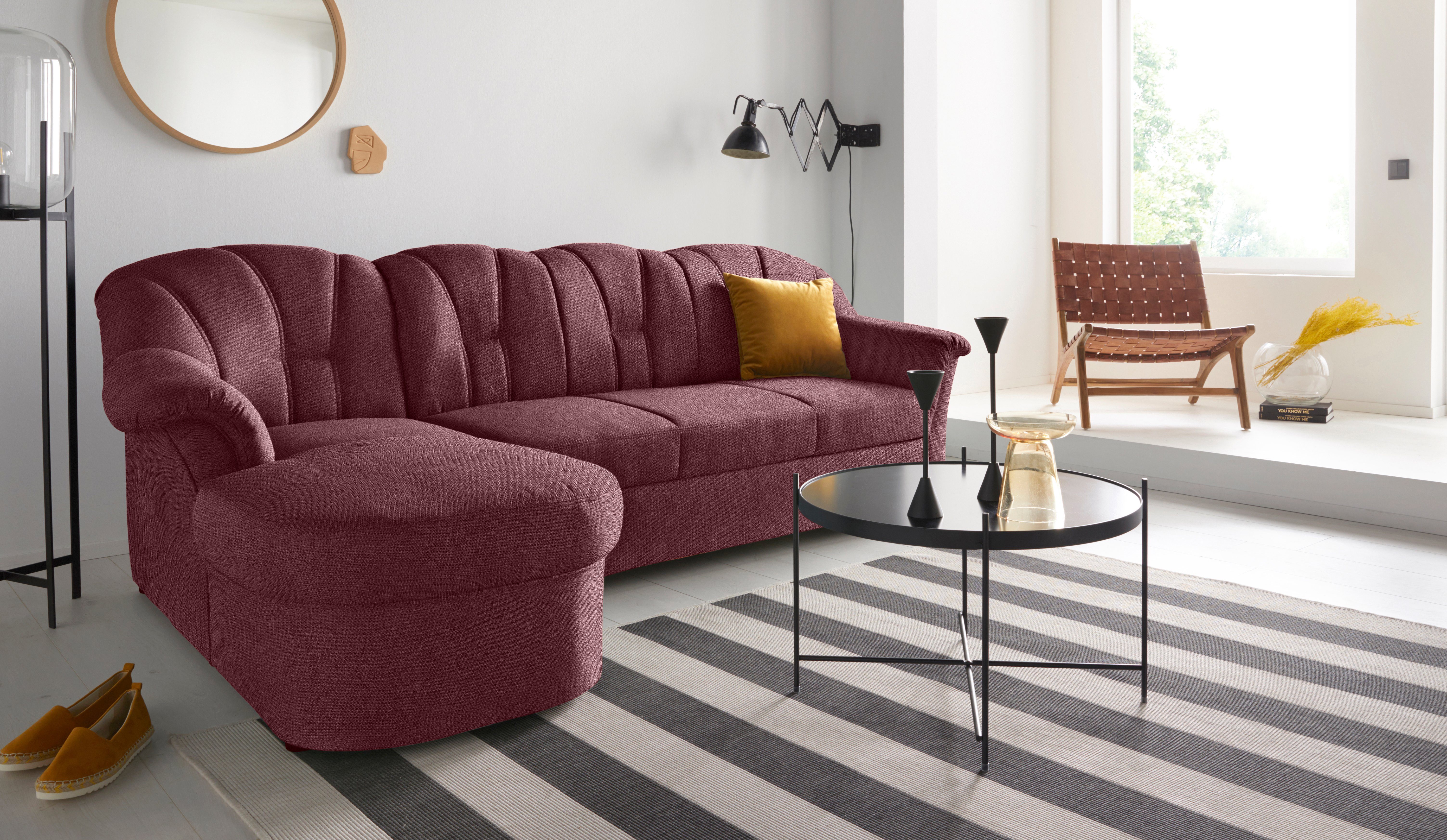 DOMO collection Ecksofa "Topper zeitlos elegant, kompakte Stellmaße, OTTOs günstig online kaufen