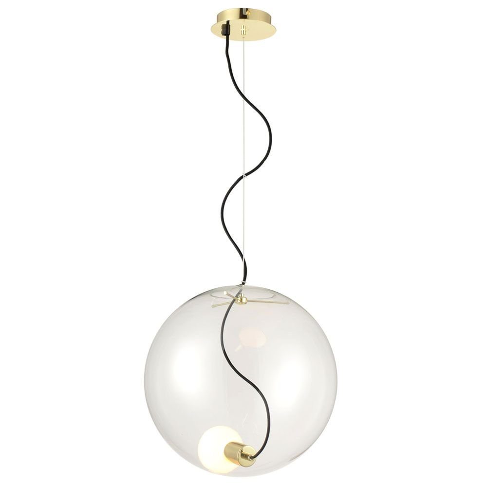 s.luce Pendelleuchte Pendelleuchte Sphere Glaskugel Gold/Klar | Pendelleuchten