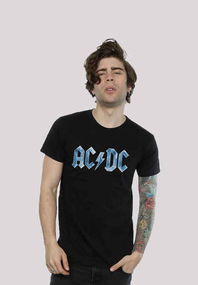 F4NT4STIC T-Shirt ACDC Blue Ice Logo für Kinder & Herren Print