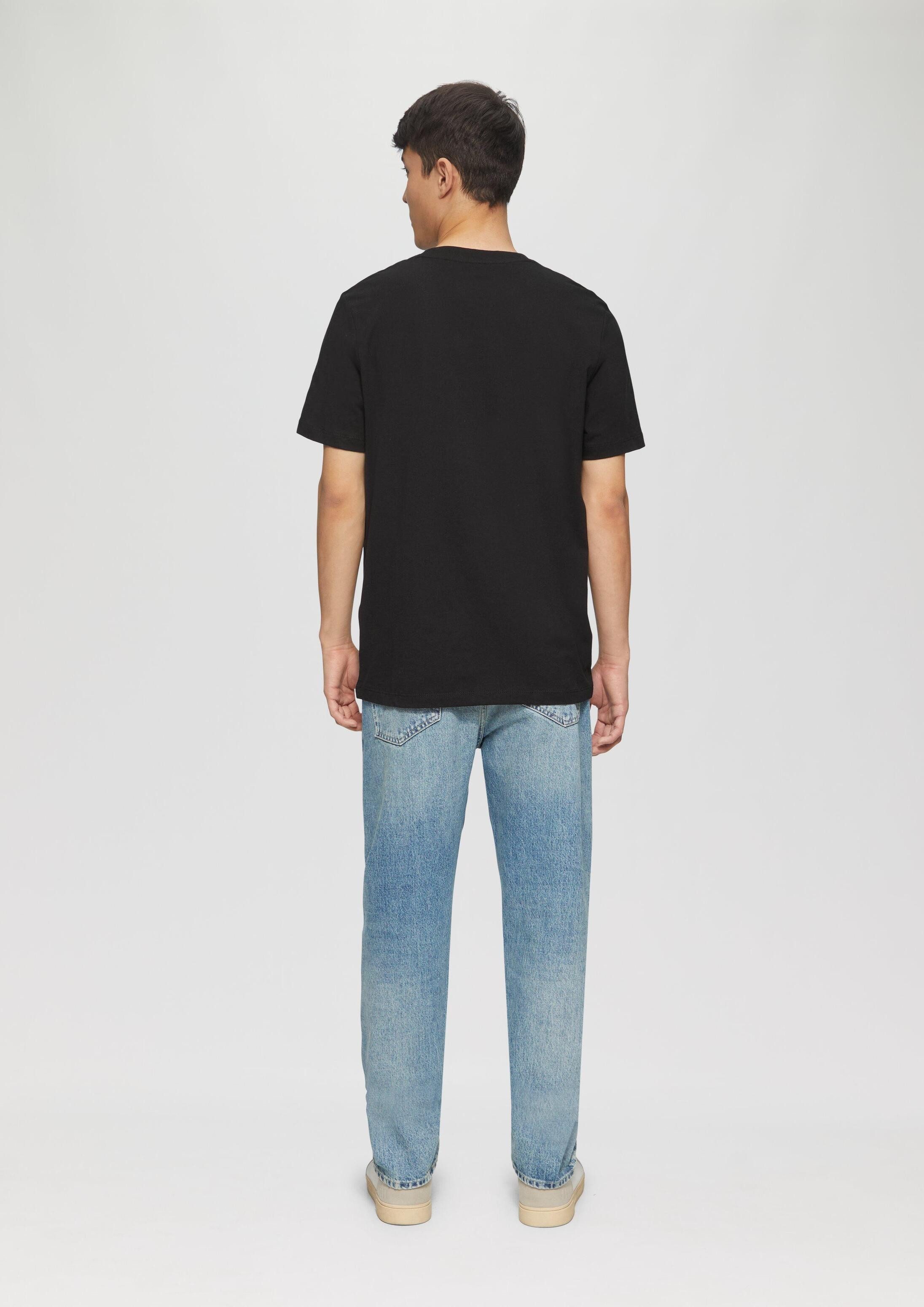 s.Oliver Kurzarmshirt T-Shirt T-Shirt mit Gold- oder Silber-Print