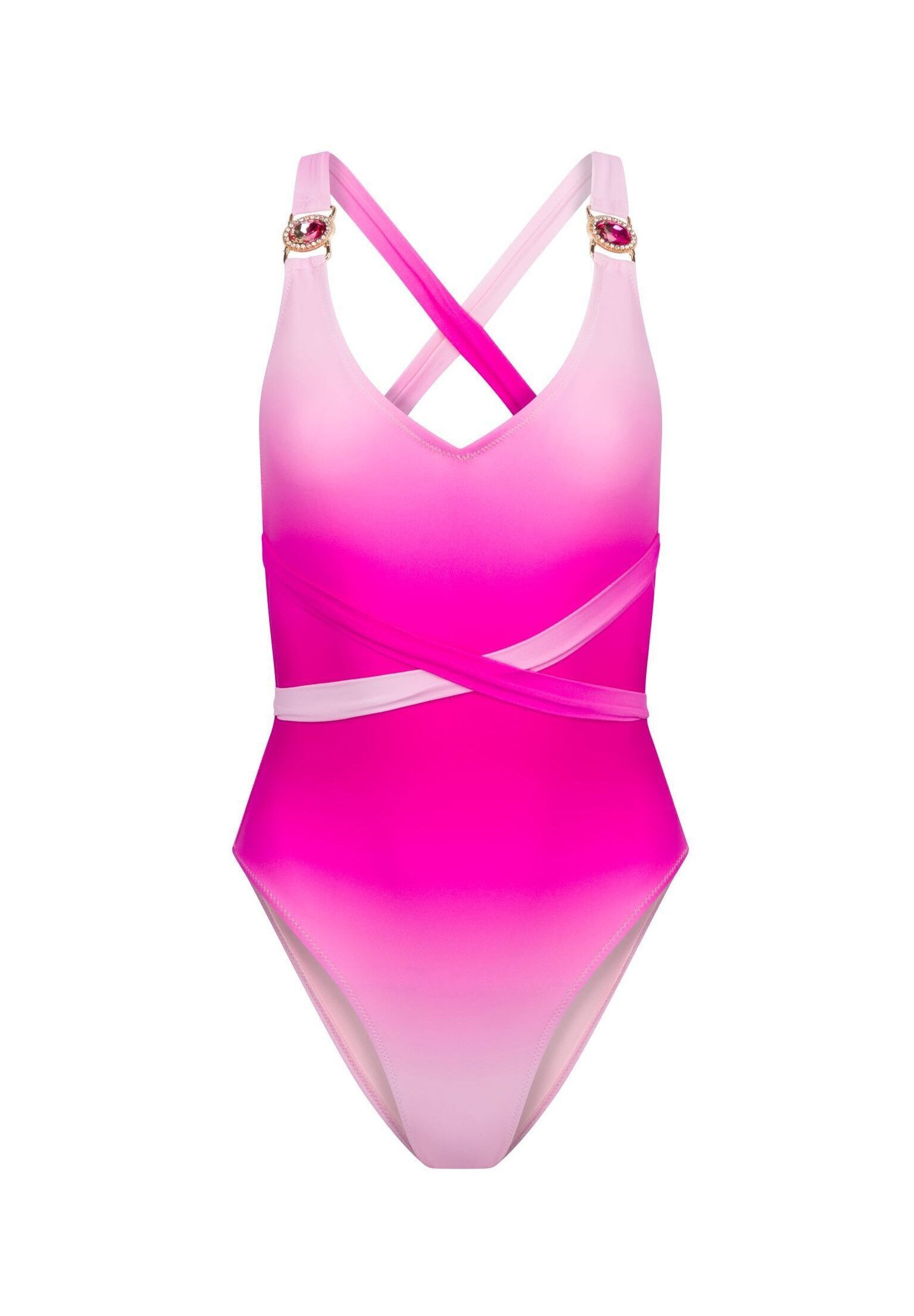 Moda Minx Badeanzug Club Tropicana (1-St) mit stilvollem Steinbesatz
