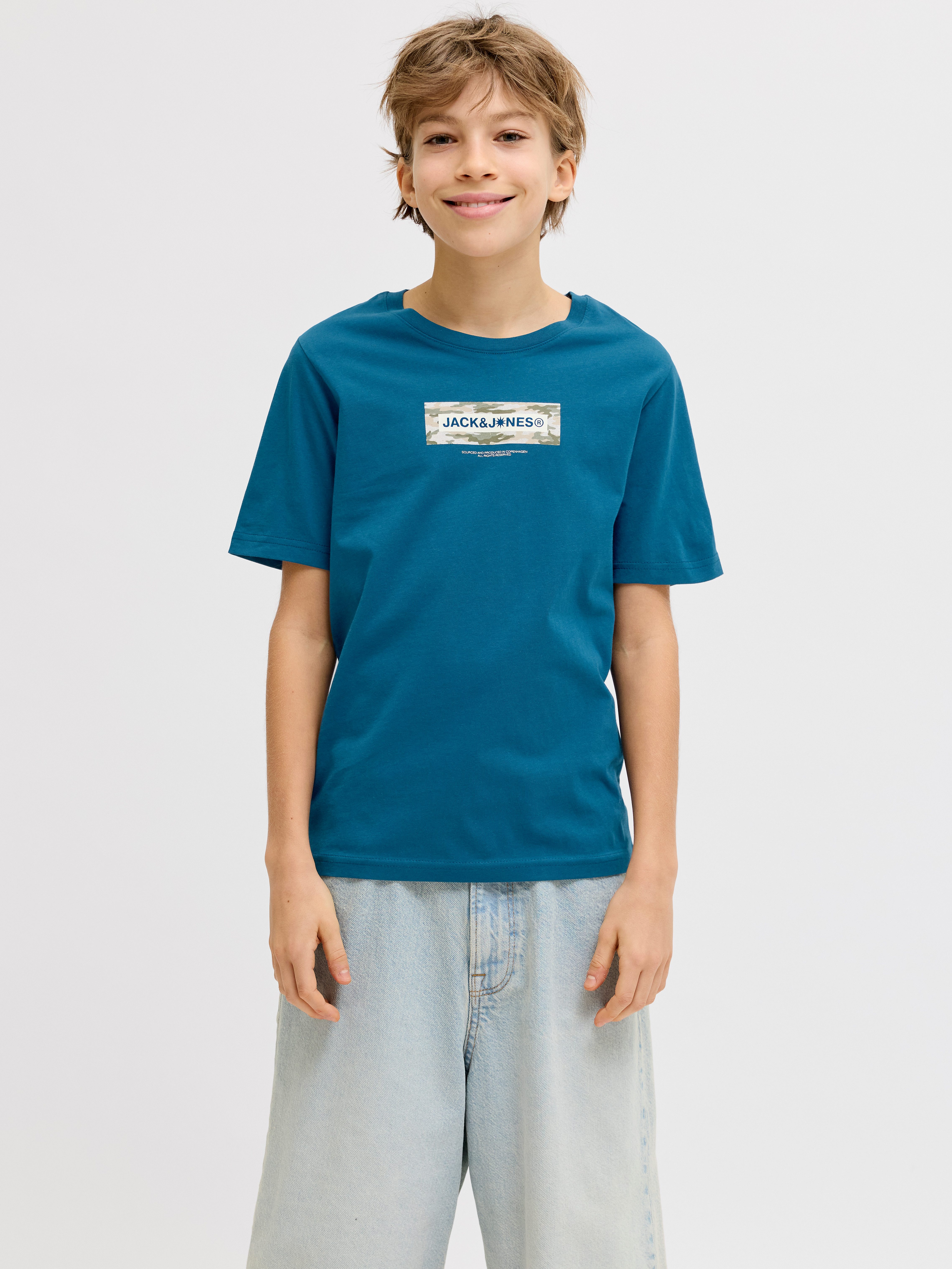 Jack & Jones Junior T-Shirt JCOBREEZE BRANDED TEE SS CN FST JNR