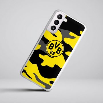 DeinDesign Handyhülle BVB Borussia Dortmund Fanartikel BVB Camo, Samsung Galaxy S21 5G Silikon Hülle Bumper Case Handy Schutzhülle