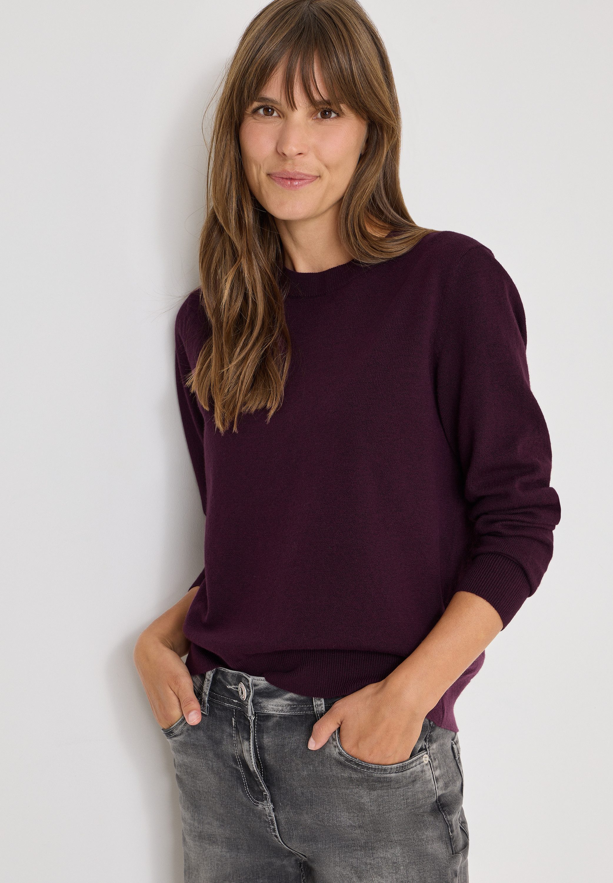 CECIL Strickpullover Rundhalspullover, Regular Fit günstig online kaufen
