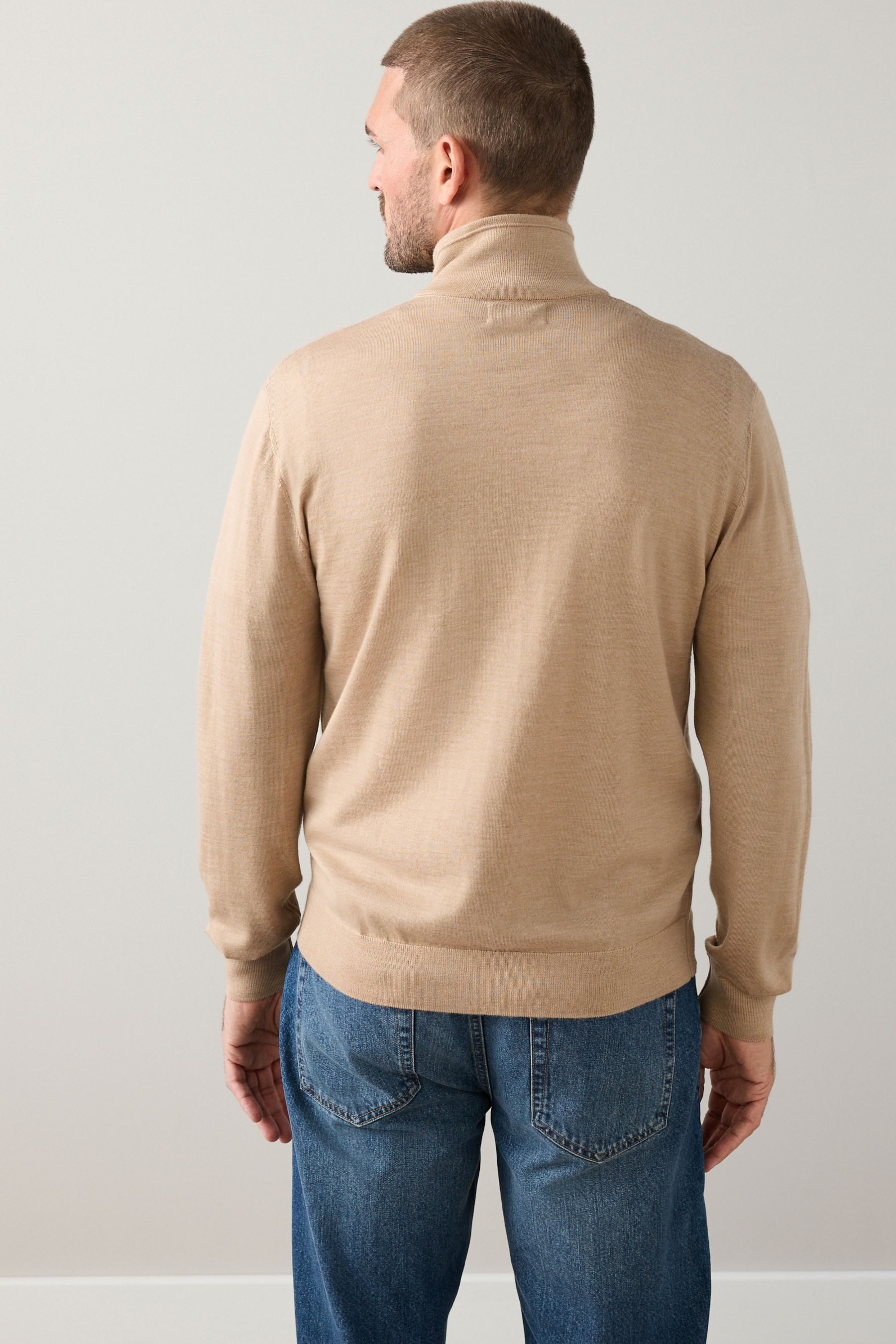 Next Strickpullover Regular Fit Signature Pullover mit RV (1-tlg) günstig online kaufen