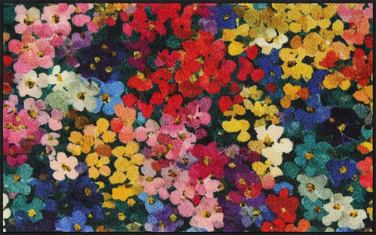 Salonloewe Fußmatte Läufer 75x120 Mille Fleurs Bunt, Läufer mittel, Höhe: 750 mm