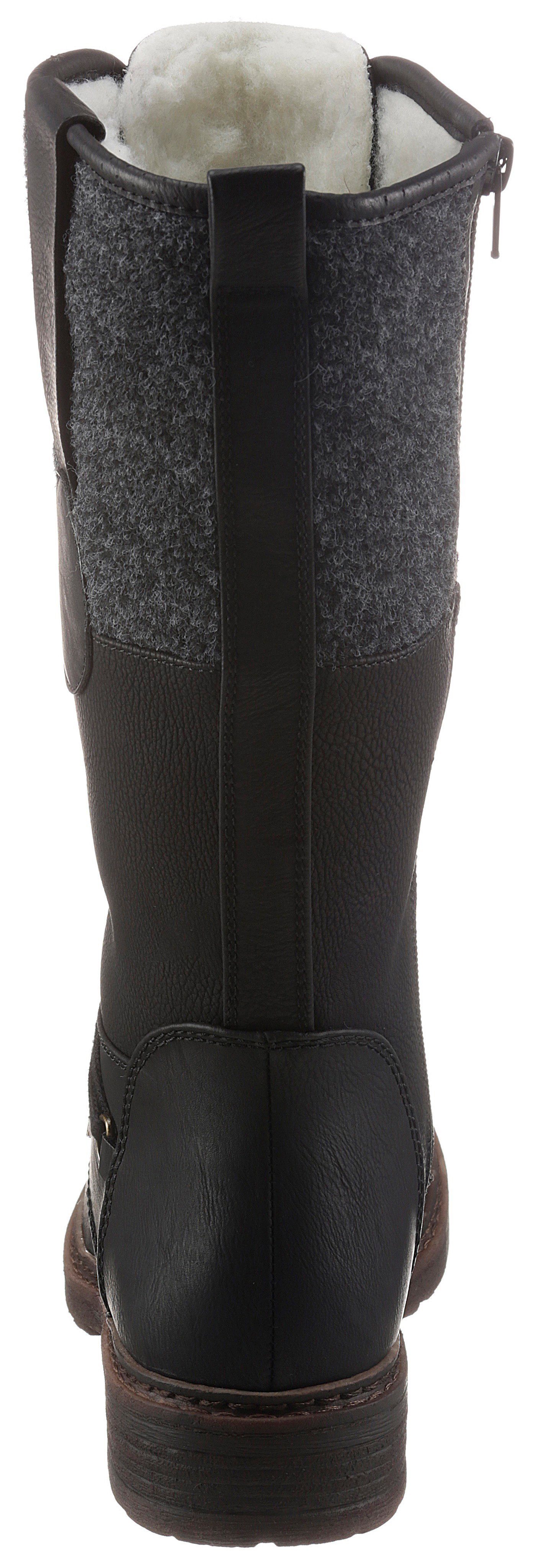 Rieker Schnürstiefel, Winterstiefel, Blockabsatz, Warmfutter, mit Tex-Ausstattung