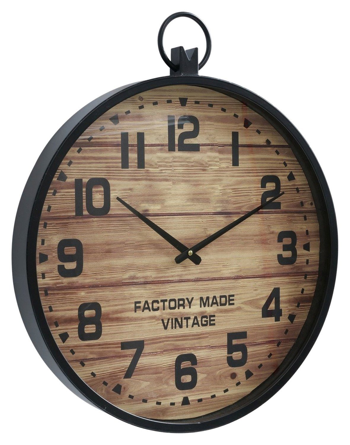 Wanduhr Wanduhr MATERA, Schwarz, Ø 50 cm