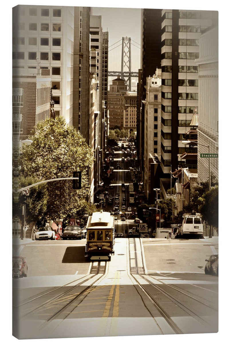 Posterlounge Leinwandbild Melanie Viola, SAN FRANCISCO California Street, Fotografie