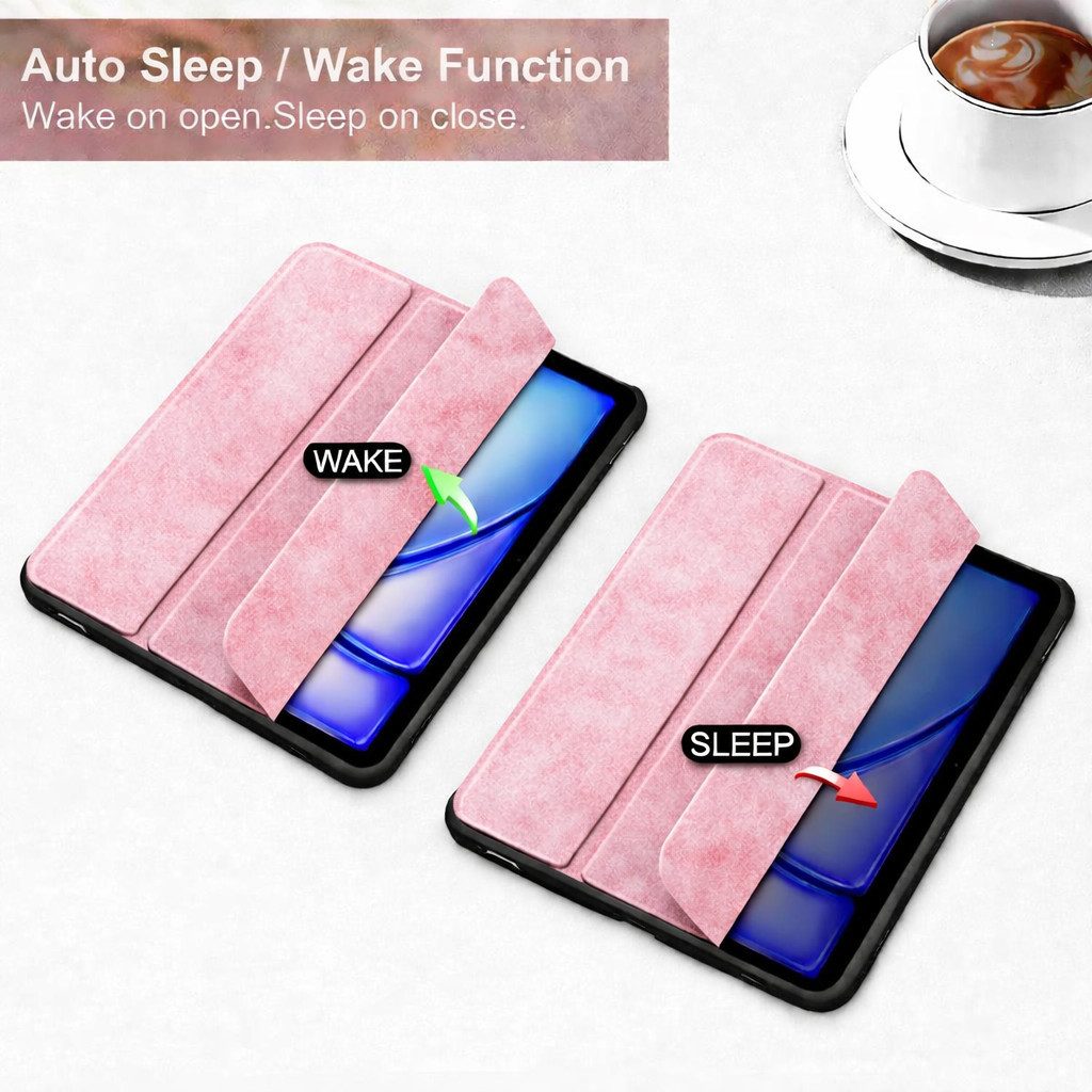 FroShop Tablet-Hülle für Apple iPad 12th 11" (A18) / iPad 11th 11" (A16) / iPad 10 10.9" 11 Zoll & 10.9 Zoll, Generation (2026/2025/2022) Wake Up Sleep mit & ohne Stifthalter