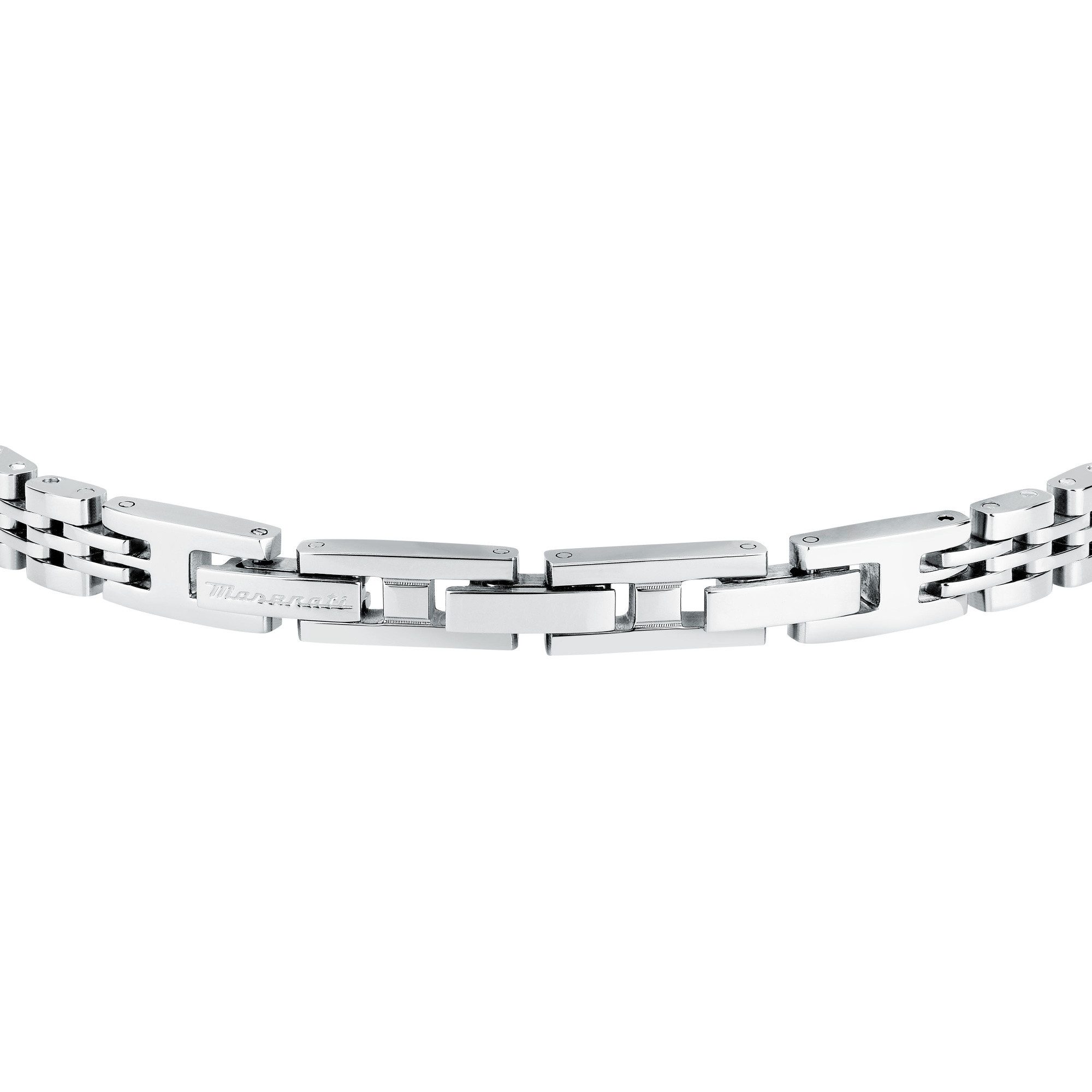 MASERATI Edelstahlarmband Herren-Armband JM424AVD65 – poliert, 21,5 cm, Klappverschluss