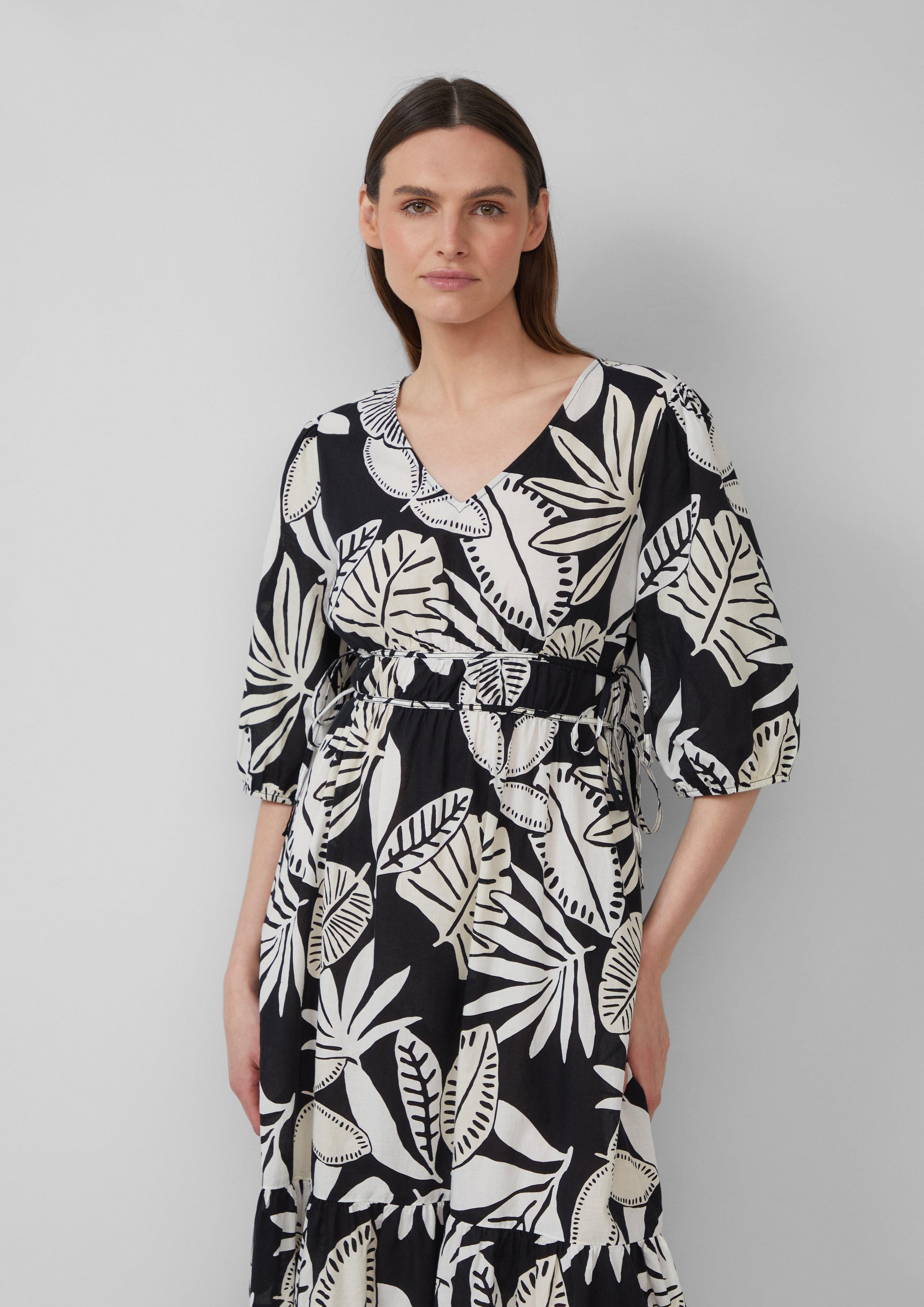 s.Oliver Maxikleid Midikleid aus Baumwolle mit günstig online kaufen