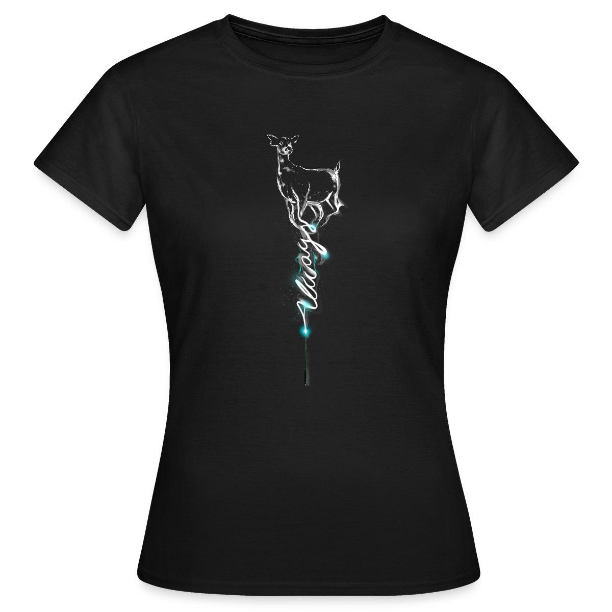 Spreadshirt T-Shirt Harry Potter Hirschkuh Patronus Frauen T-Shirt (1-tlg)