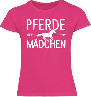 Shirtracer T-Shirt Pferde Mädchen - Pferdemädchen Pferd