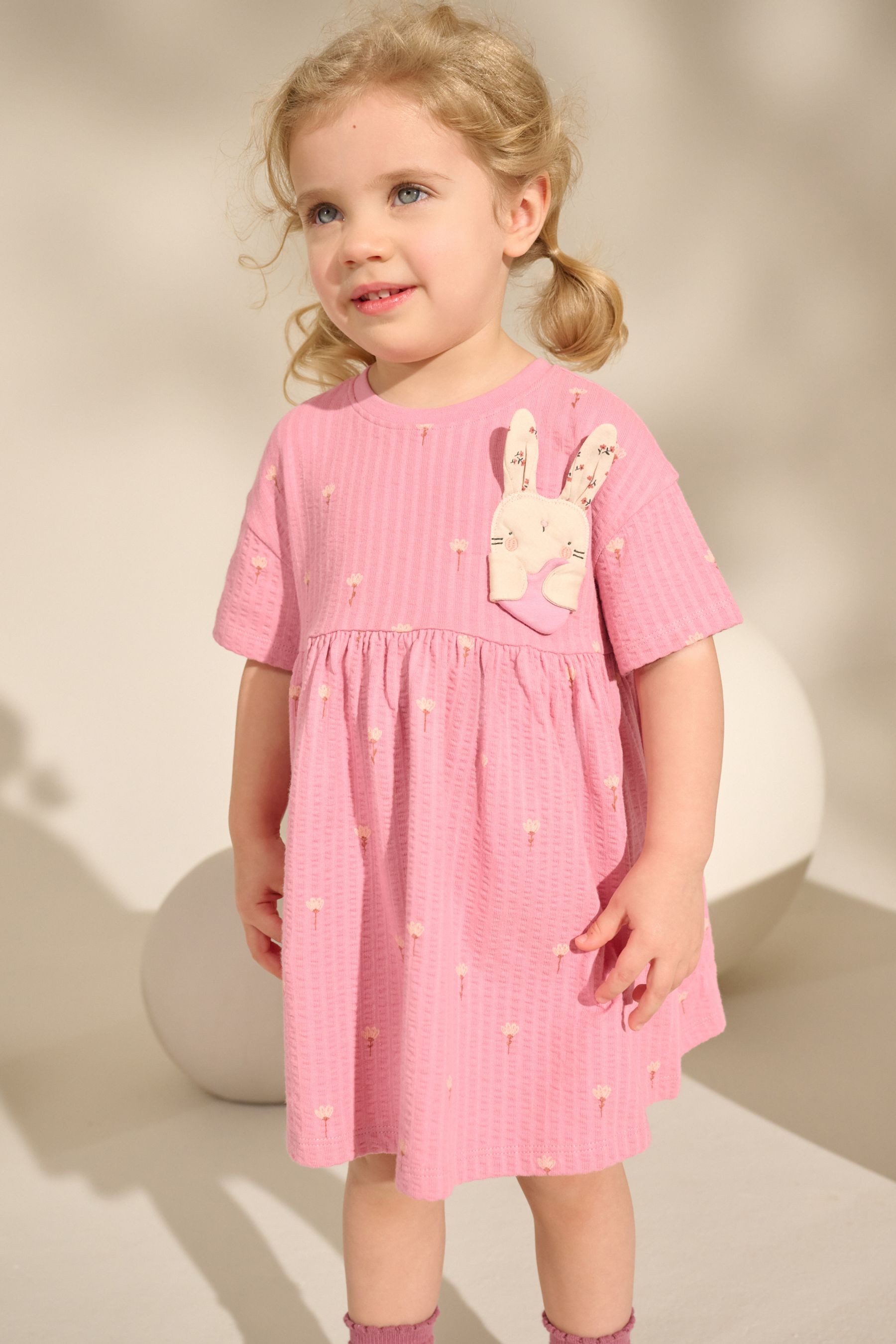 Next Jerseykleid Kurzärmeliges Jersey-Sommerkleid (1-tlg)