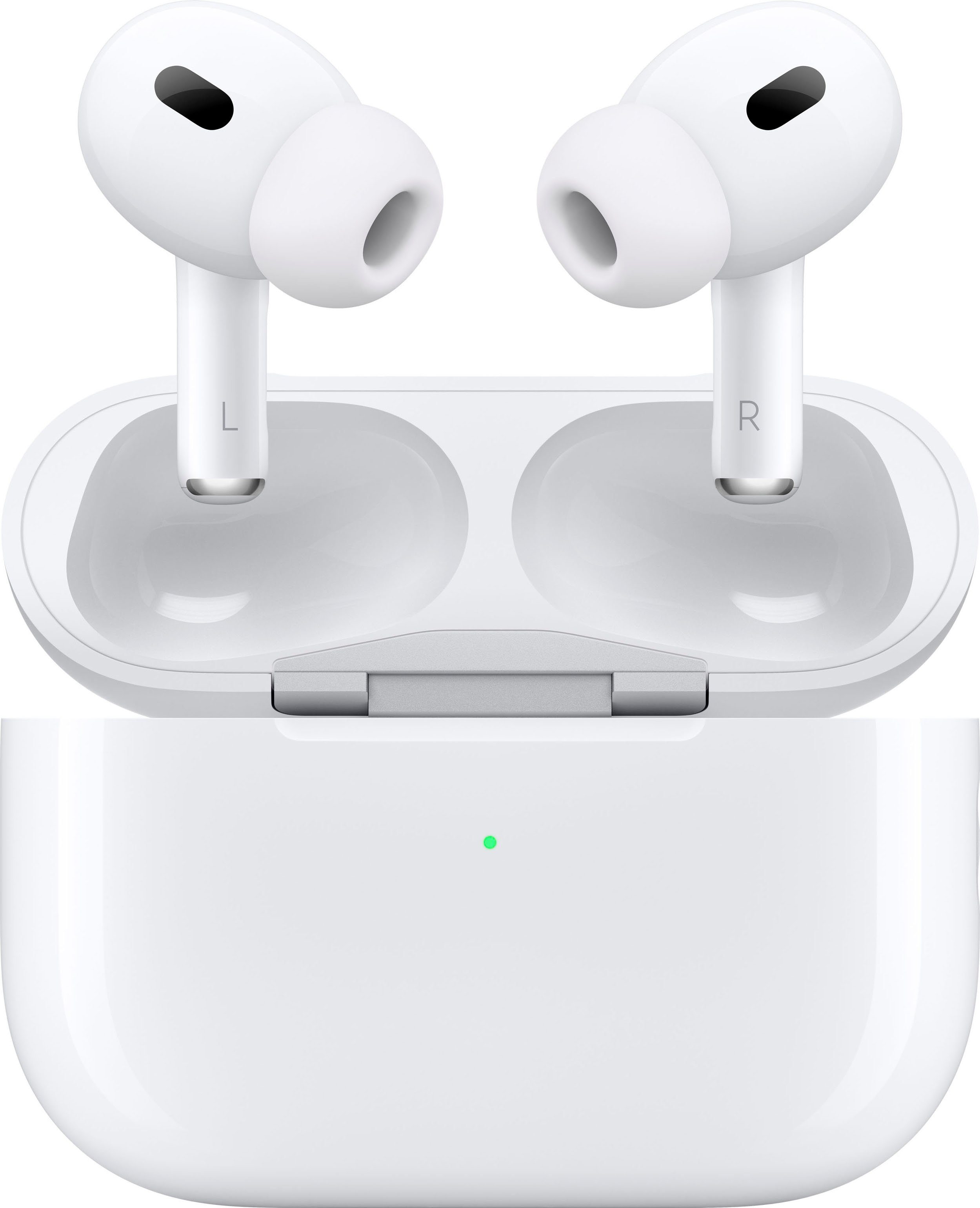 Apple AirPods Pro (2. Gen. 2023) mit MagSafe Case (USB-C) In-Ear-Kopfhörer  (Active Noise Cancelling (ANC), Freisprechfunktion, Transparenzmodus,  kompatibel mit Siri, Siri, Bluetooth)