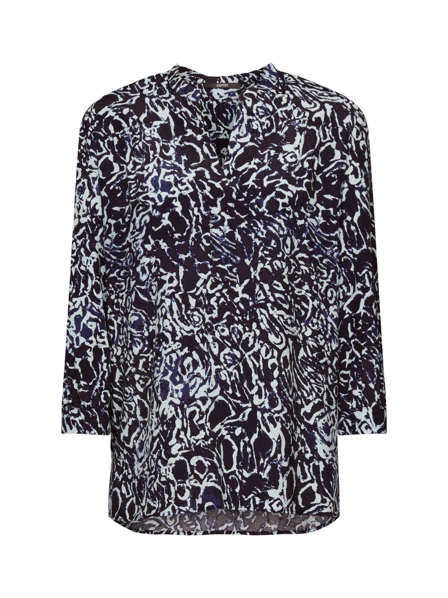 Esprit Collection Langarmbluse Blusen-Shirt mit Allover-Print