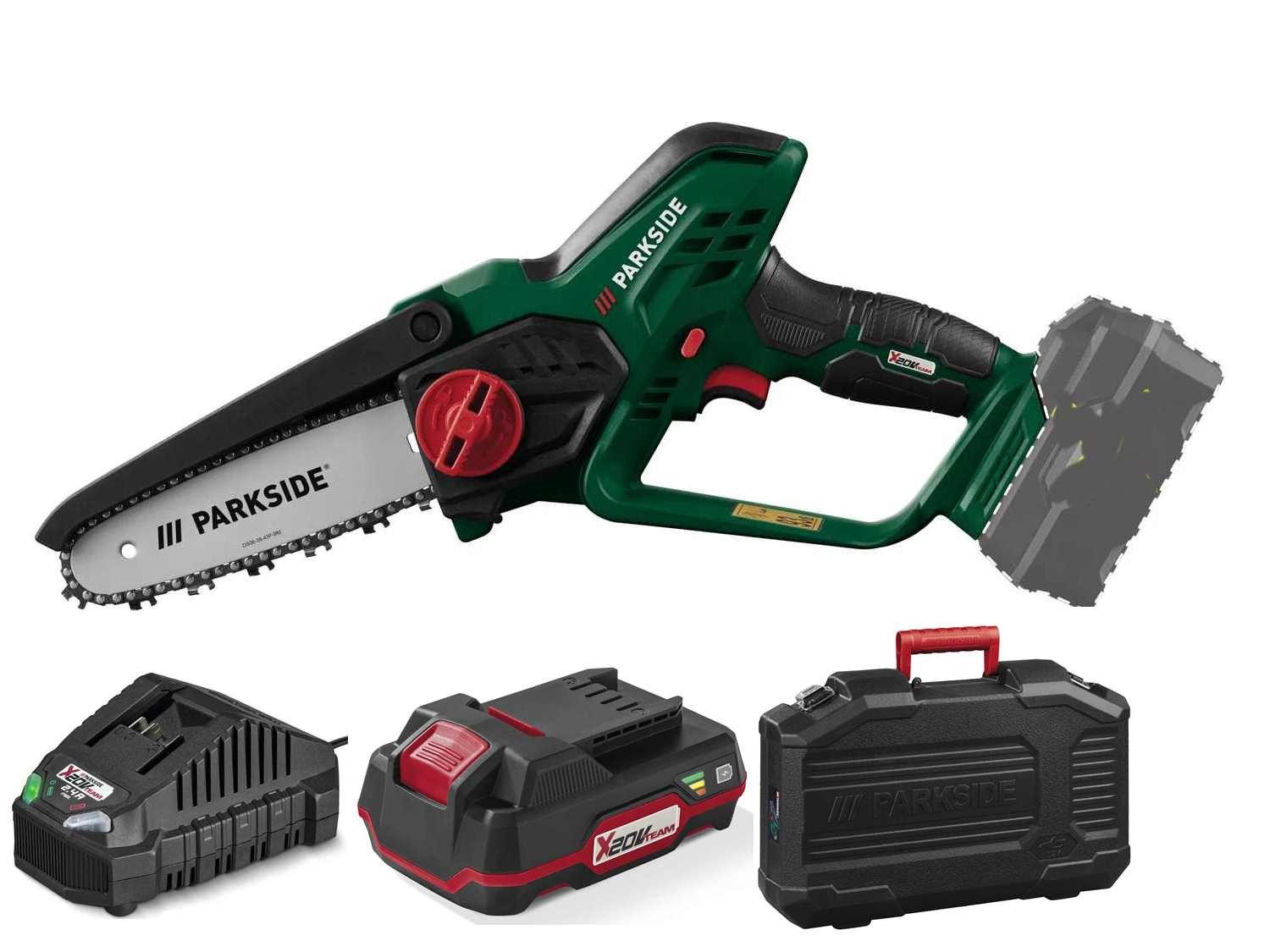 Parkside Akku-Kettensäge PARKSIDE 20V Akku-Gehölzschneider PAGHS 20-Li mit günstig online kaufen