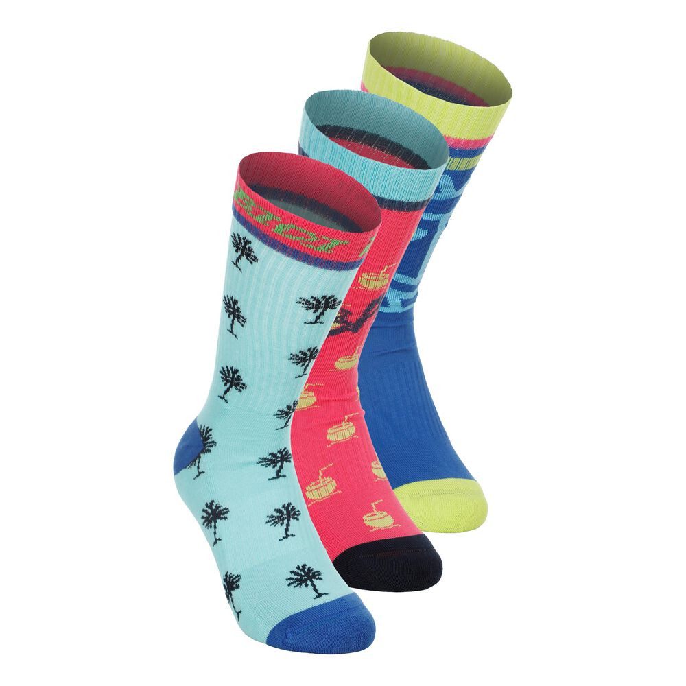 BIDI BADU Tennissocken Bold Bro II Crew Printed Move Socks 3 Pack - mixed